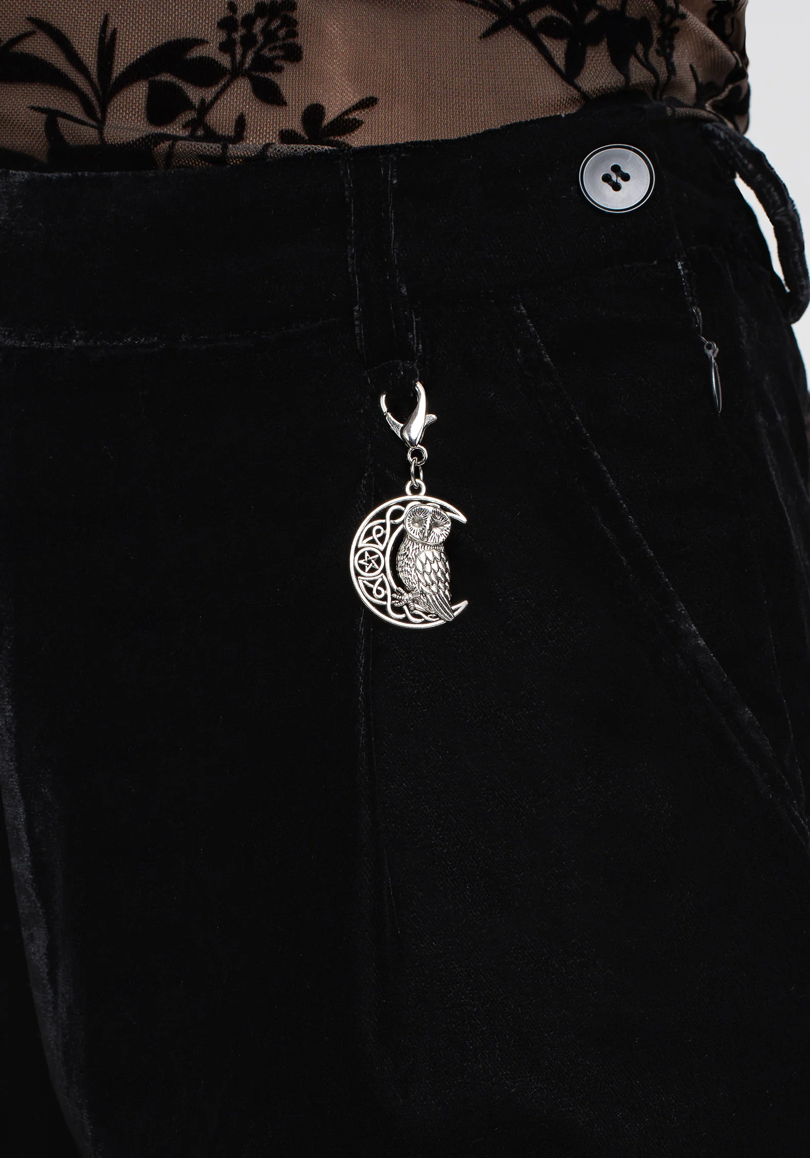 Shadow Velour Tapered Trousers - Image 2