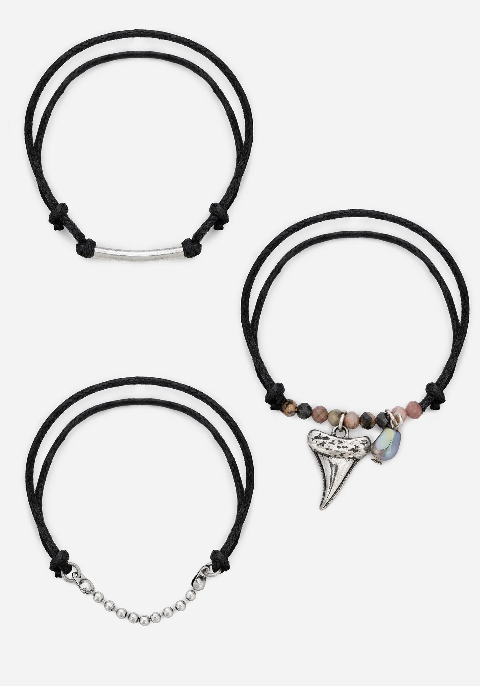 Shark Tooth Rope Bracelet Set - Image 4