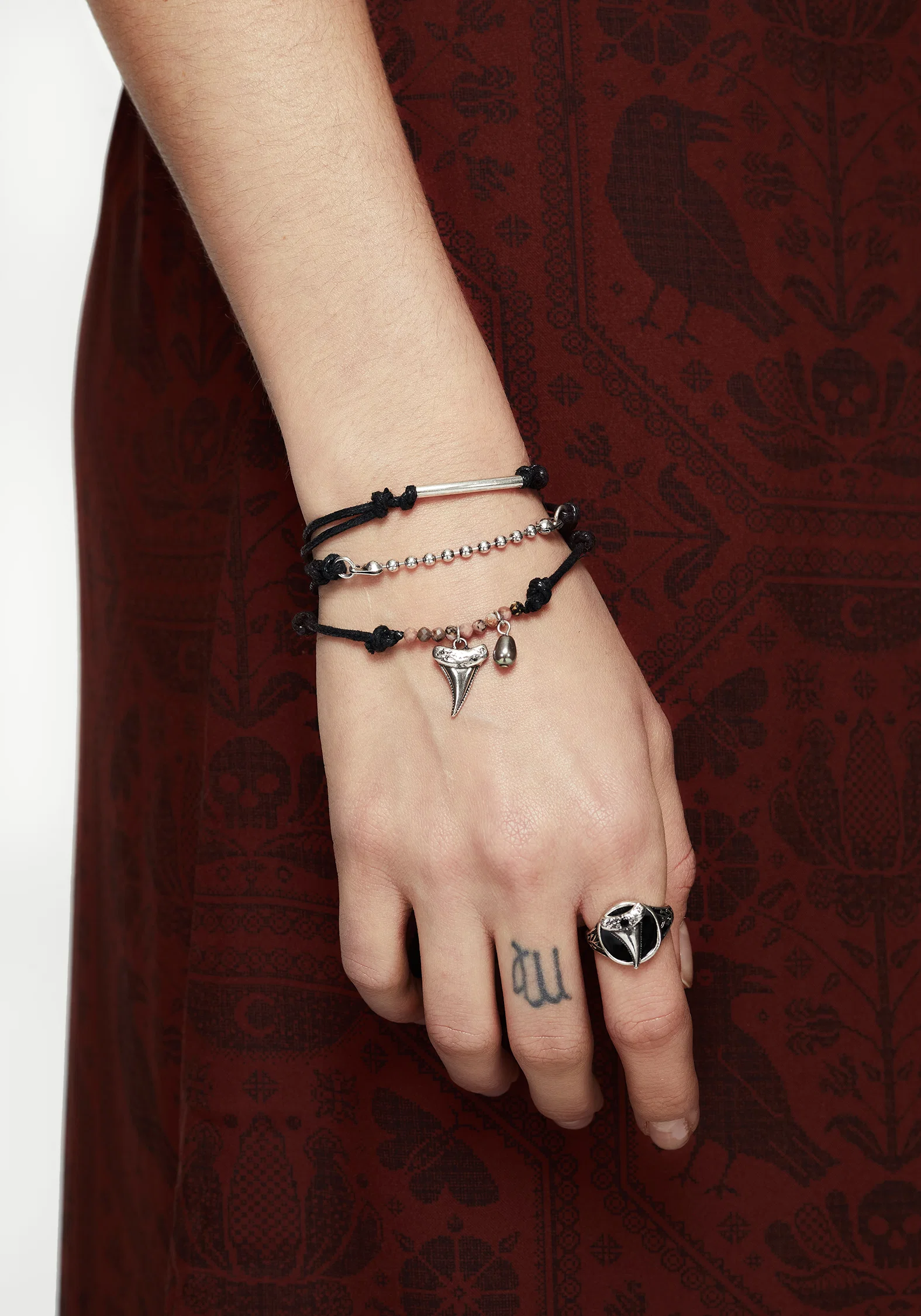 Shark Tooth Rope Bracelet Set - Image 5
