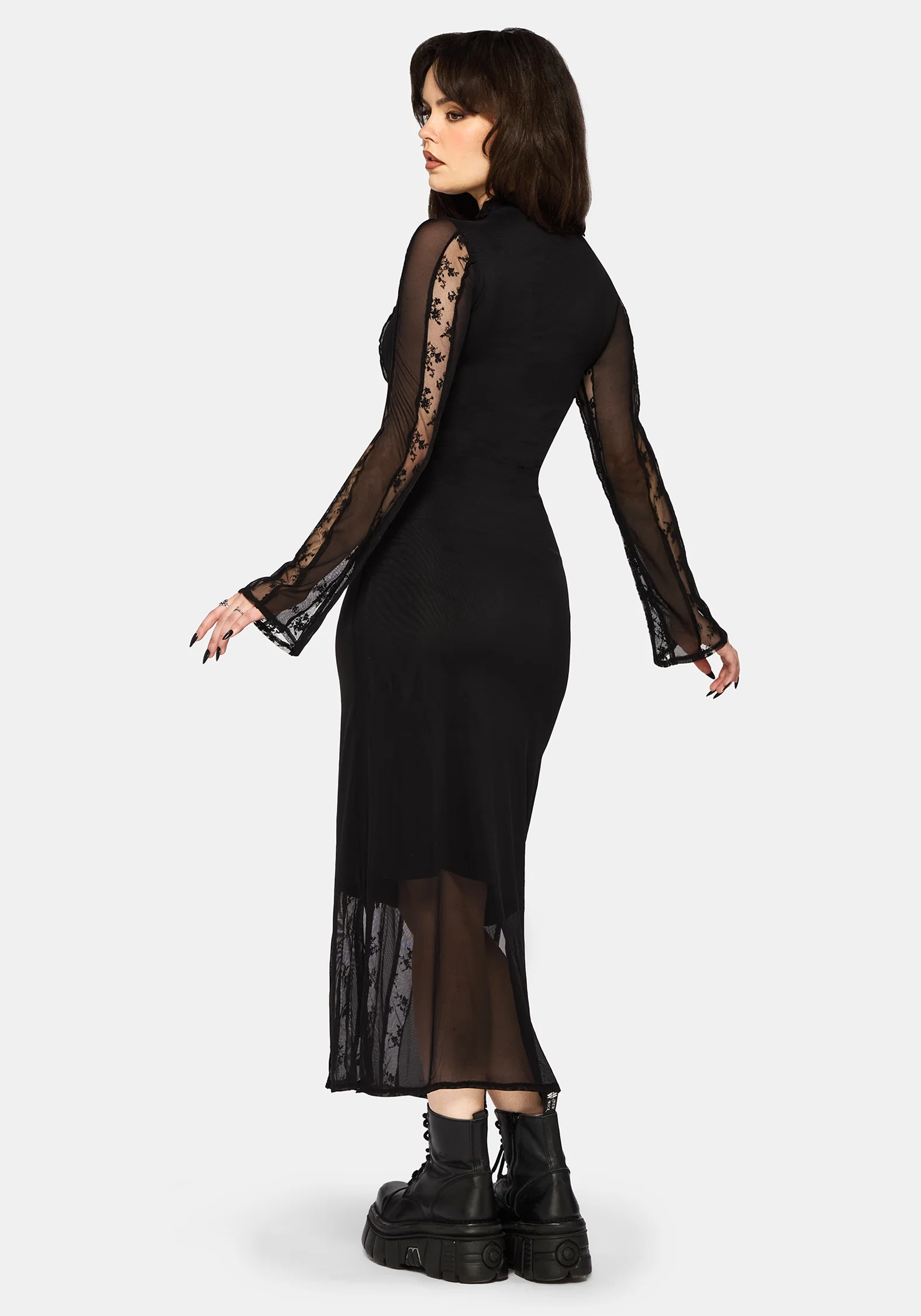 Shesha Mesh Midi Dress - Image 3