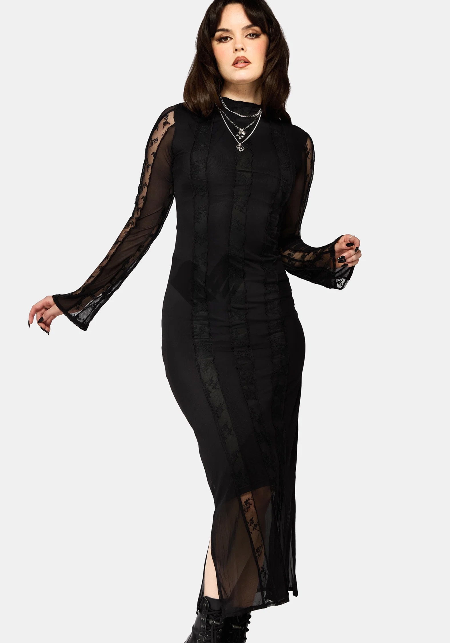 Shesha Mesh Midi Dress - Image 5
