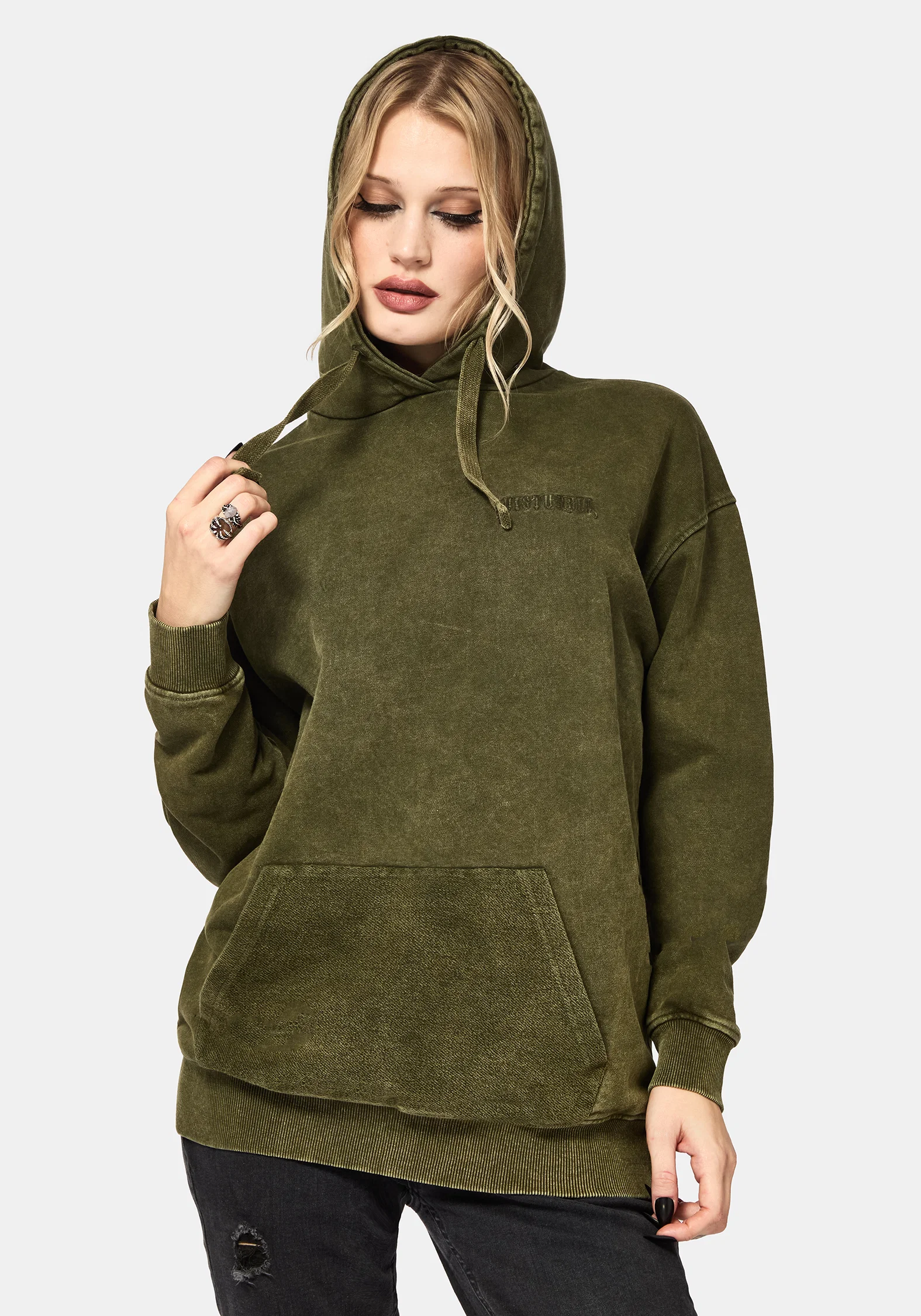 Sira Oversized Applique Patch Hoodie - Image 4