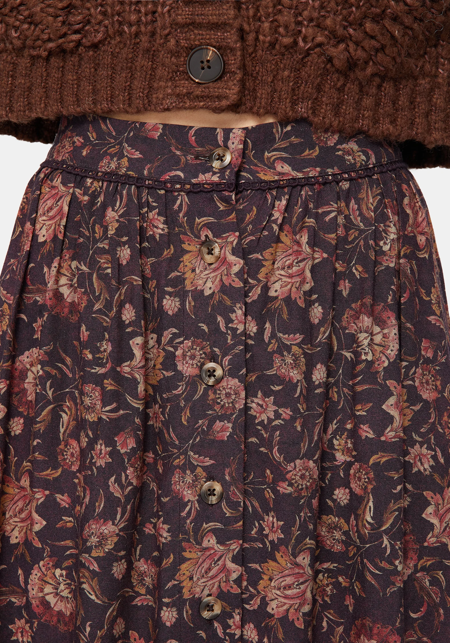 Skye Button Down Midi Skirt - Image 2