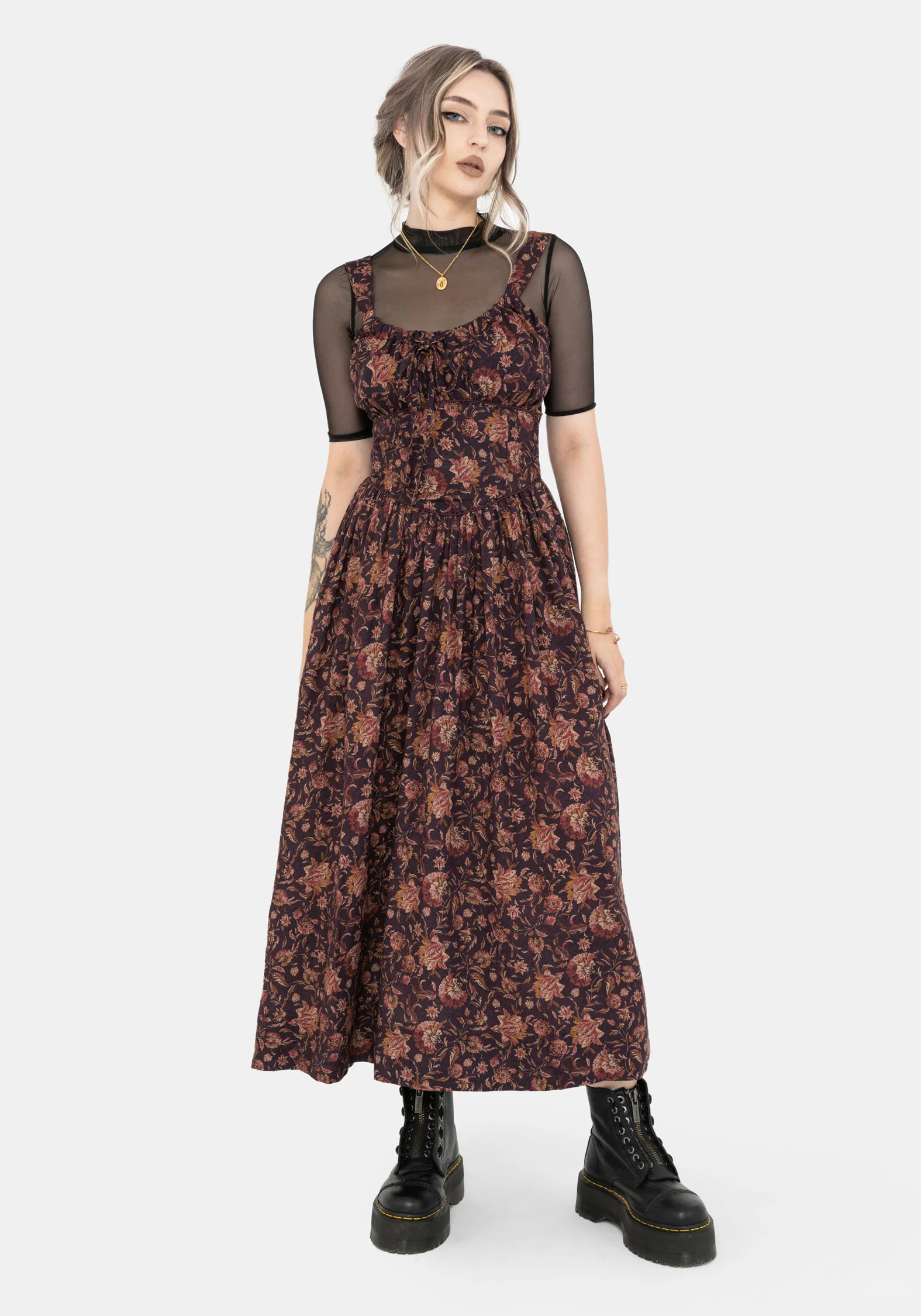Skye Shirred Back Midaxi Dress - Image 4
