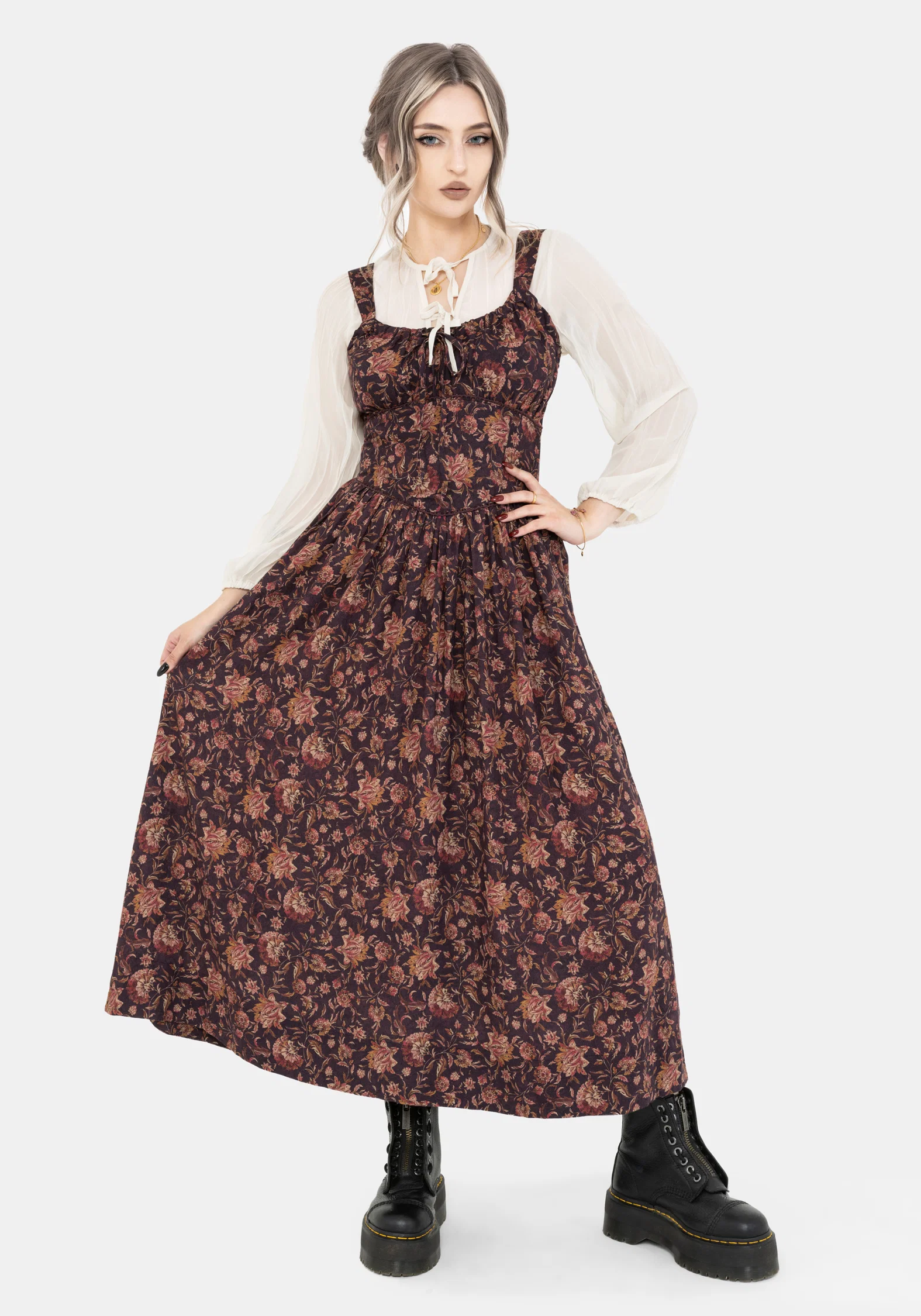 Skye Shirred Back Midaxi Dress - Image 6