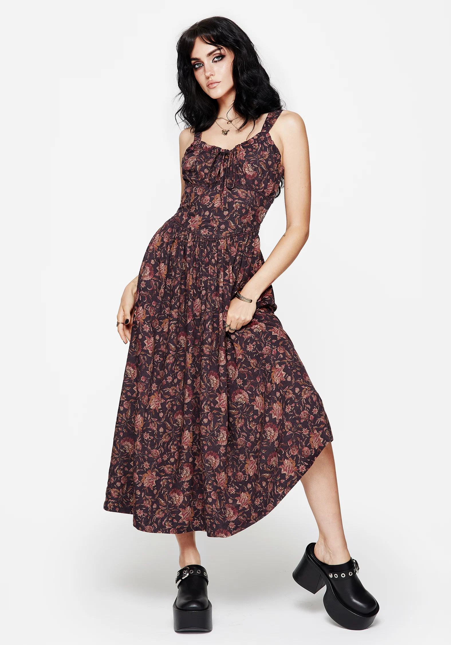 Skye Shirred Back Midaxi Dress - Image 7