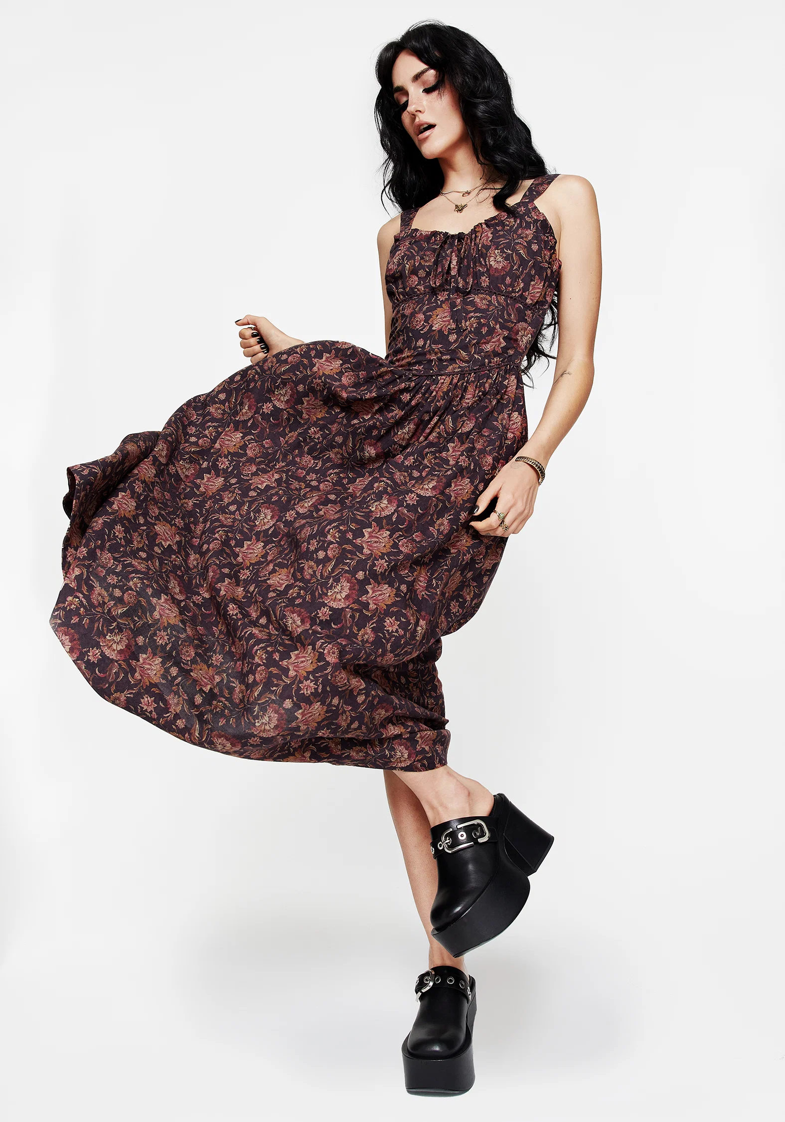 Skye Shirred Back Midaxi Dress - Image 9