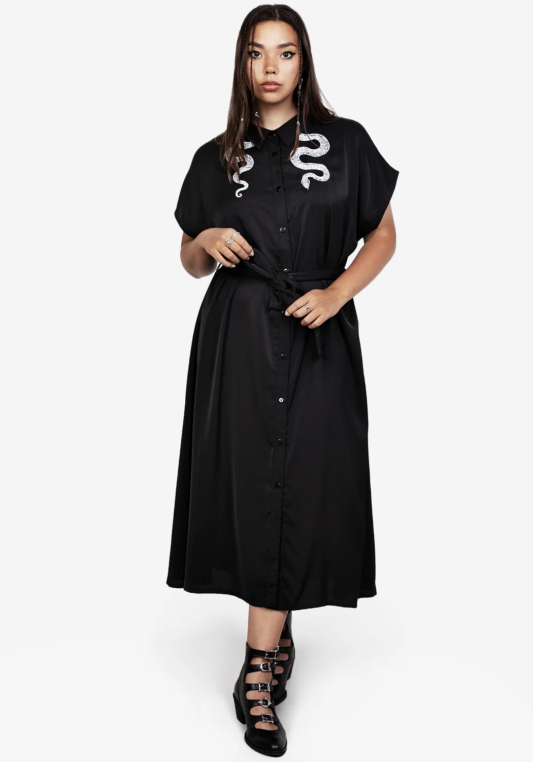 Slither Relaxed Midi Dress - Image 8