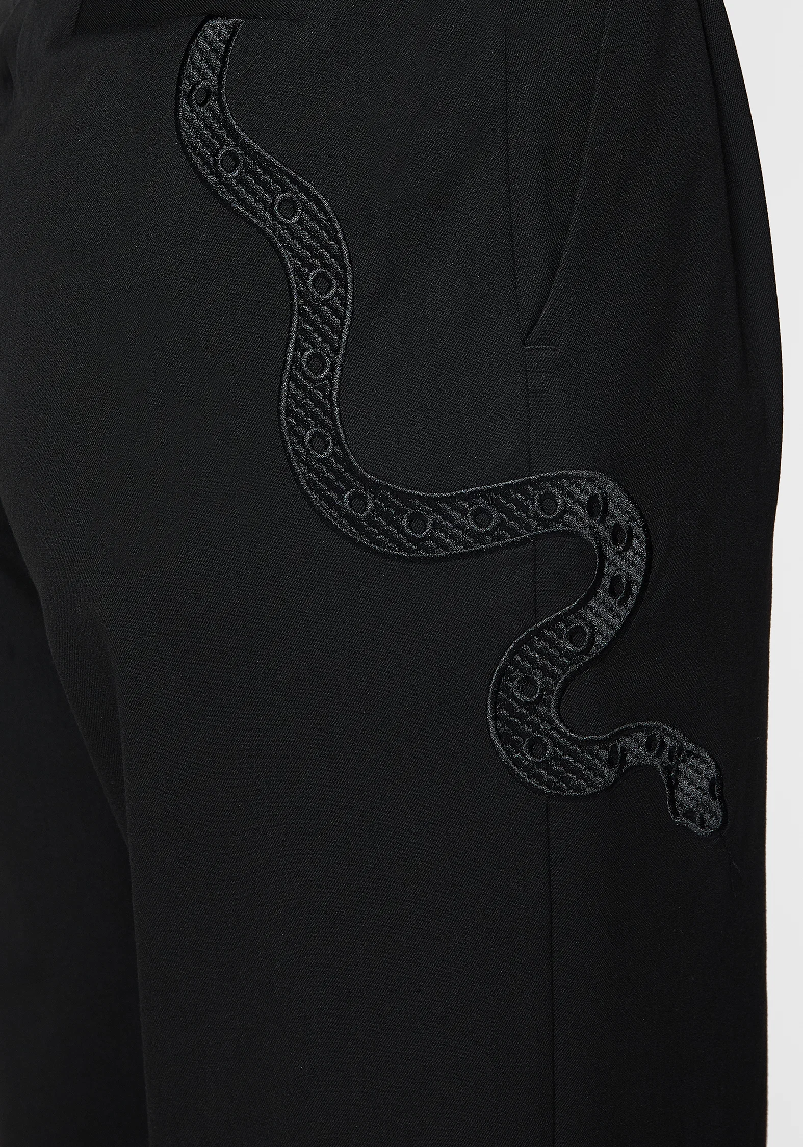 Slither Snake Embroidered Tailored Trousers - Image 8