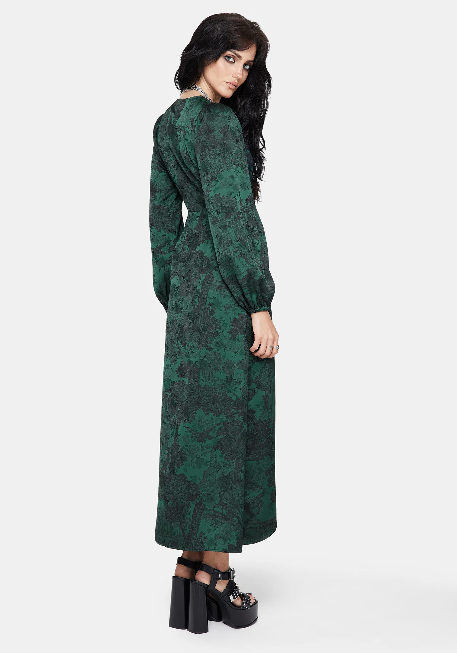 Solara Toile Print Maxi Dress - Image 3