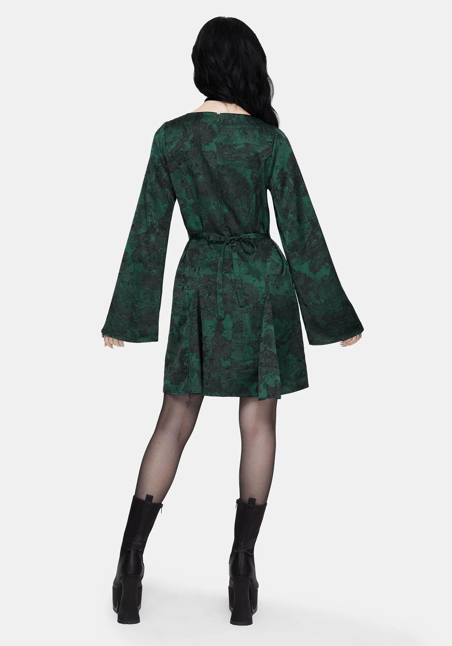 Solara Toile Print Mini Dress - Image 3