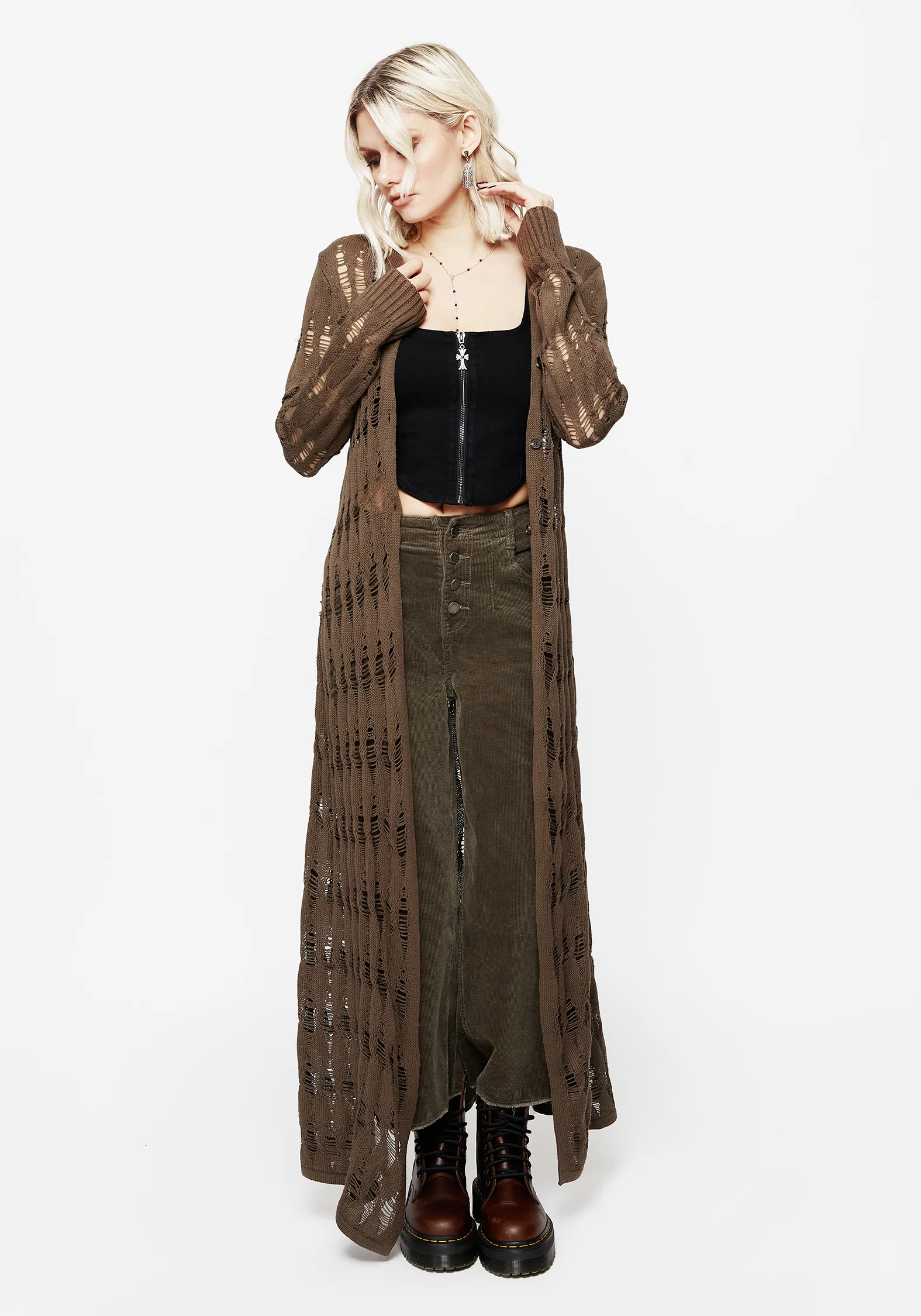 Sophia Cable Twist Knit Cardigan - Image 6