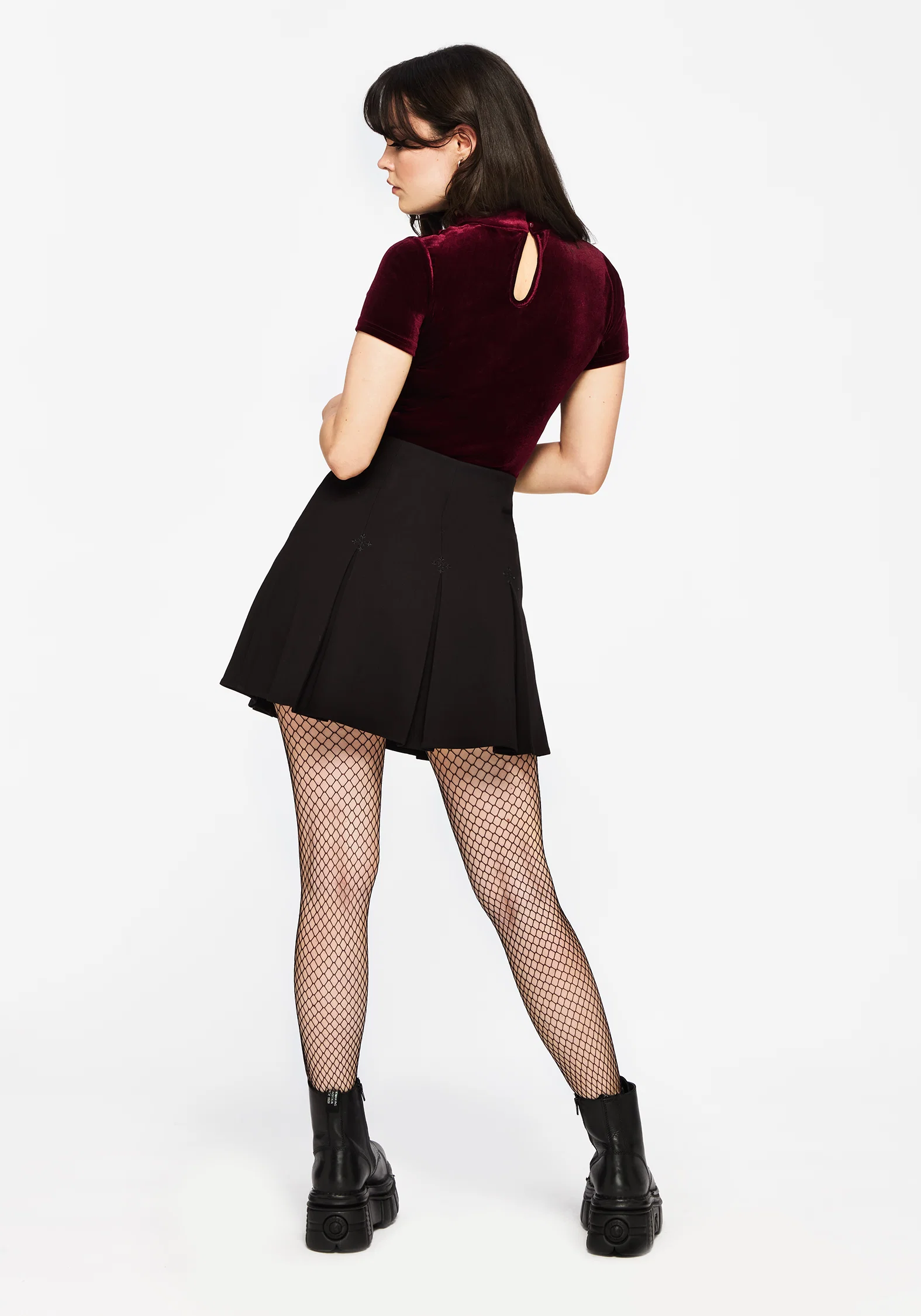 Soul Embroidered Pleated Mini Skirt - Image 7