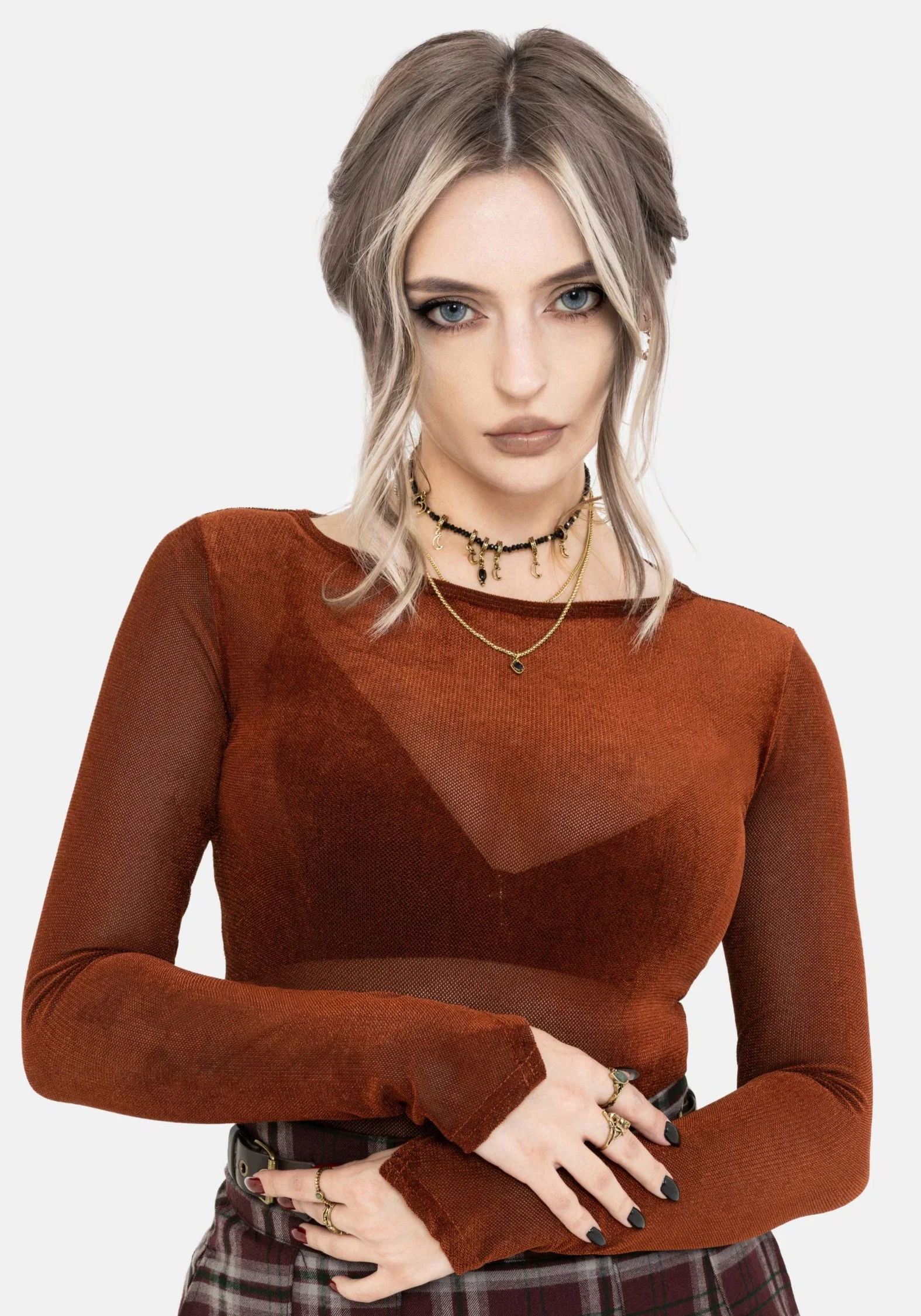 Soulthorn Long Sleeve Mesh Top - Image 4