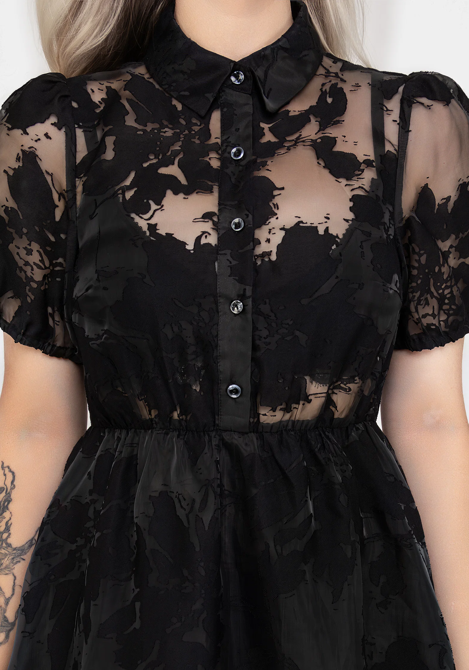 Spectre Layered Midi Shirt Dress - Image 2