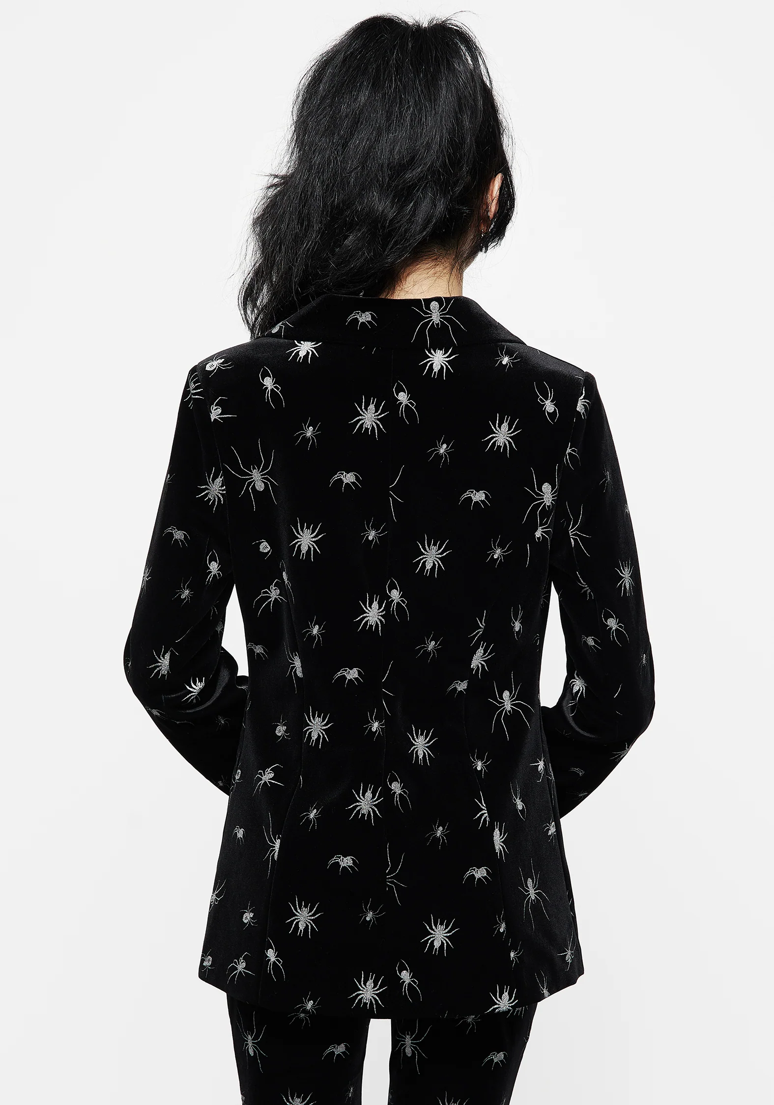 Spiro Foil Print Velour Blazer - Image 6