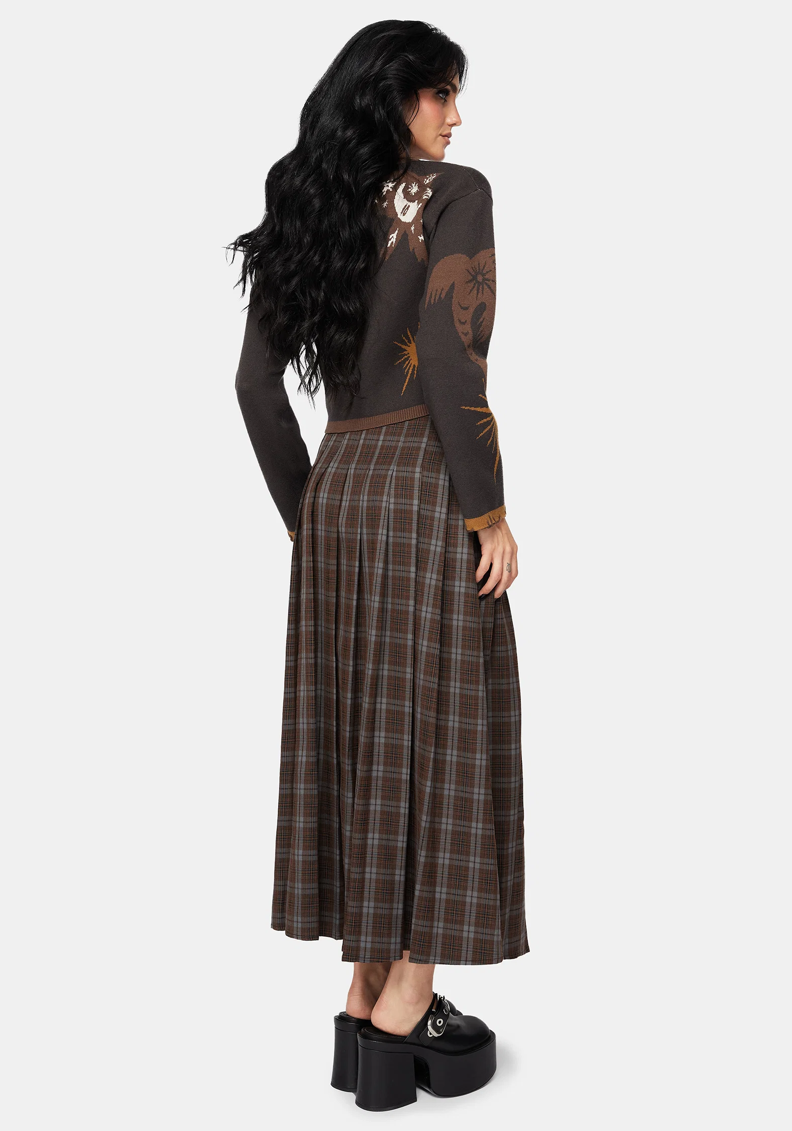 Starfall Moon Jacquard Knit Cardigan - Image 3