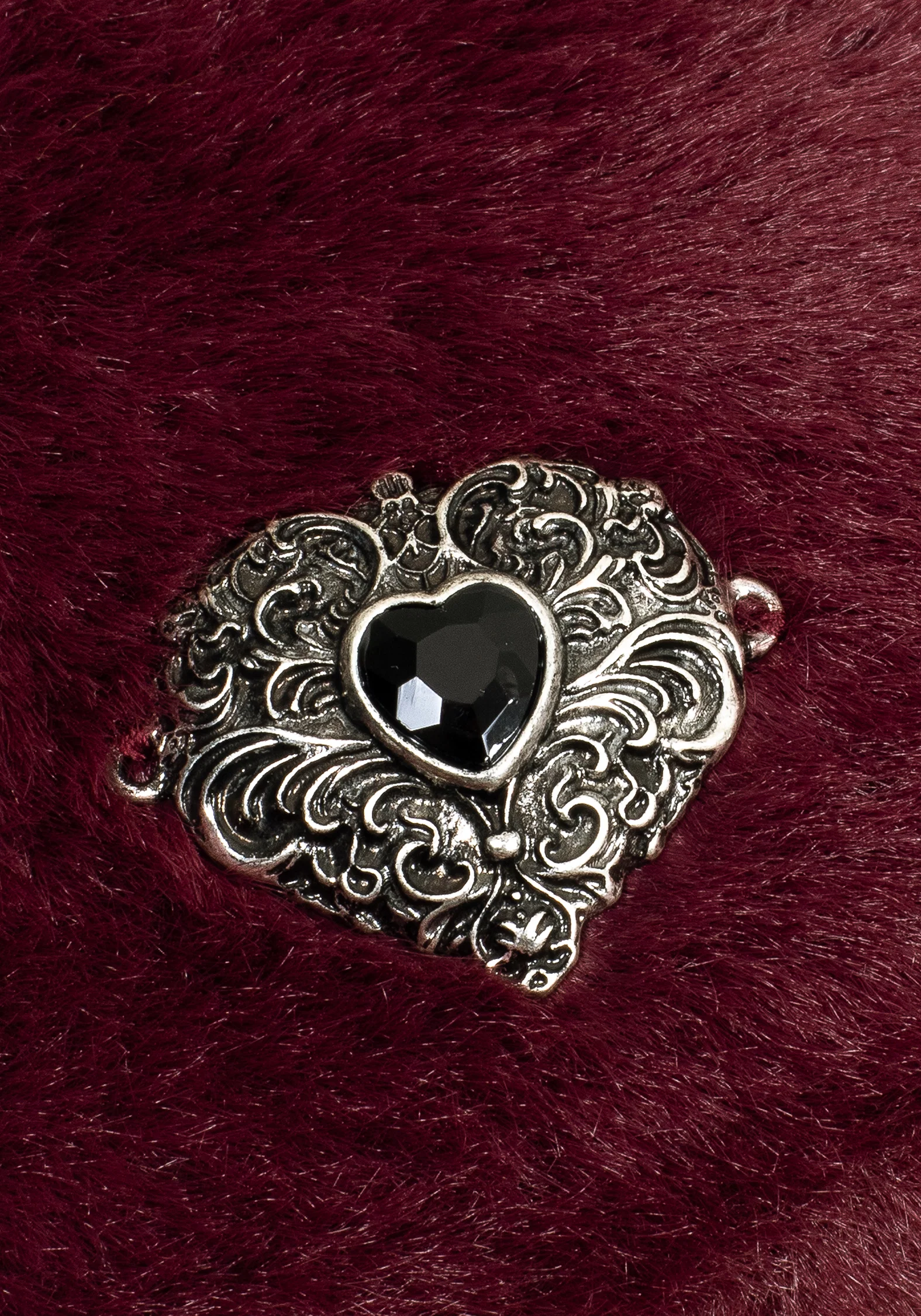 Stella Heart Brooch Beret - Image 2