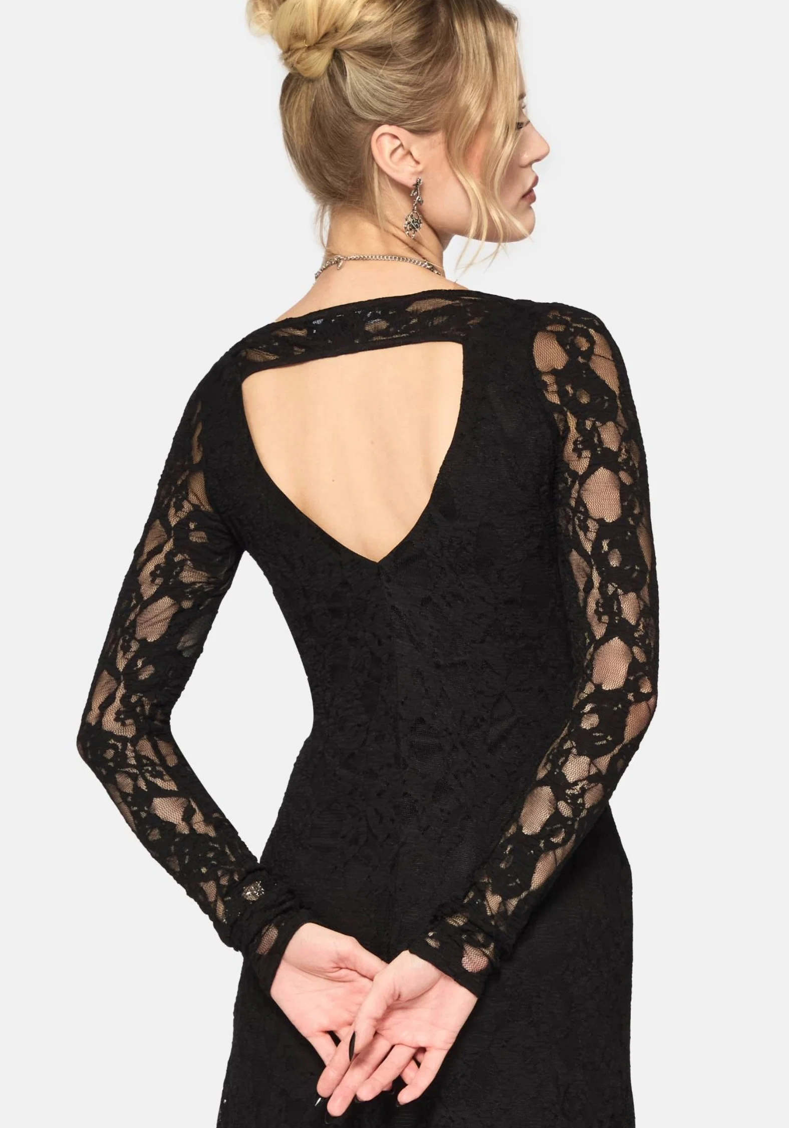 Stray Lace Long Sleeve Gown - Image 2