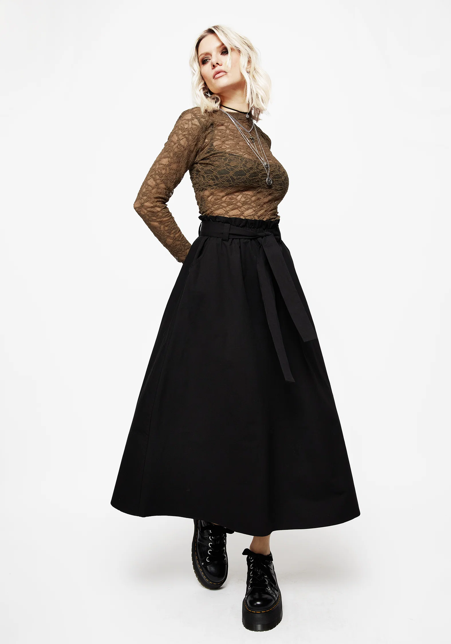 Strega Tie Belt Midaxi Skirt - Image 6