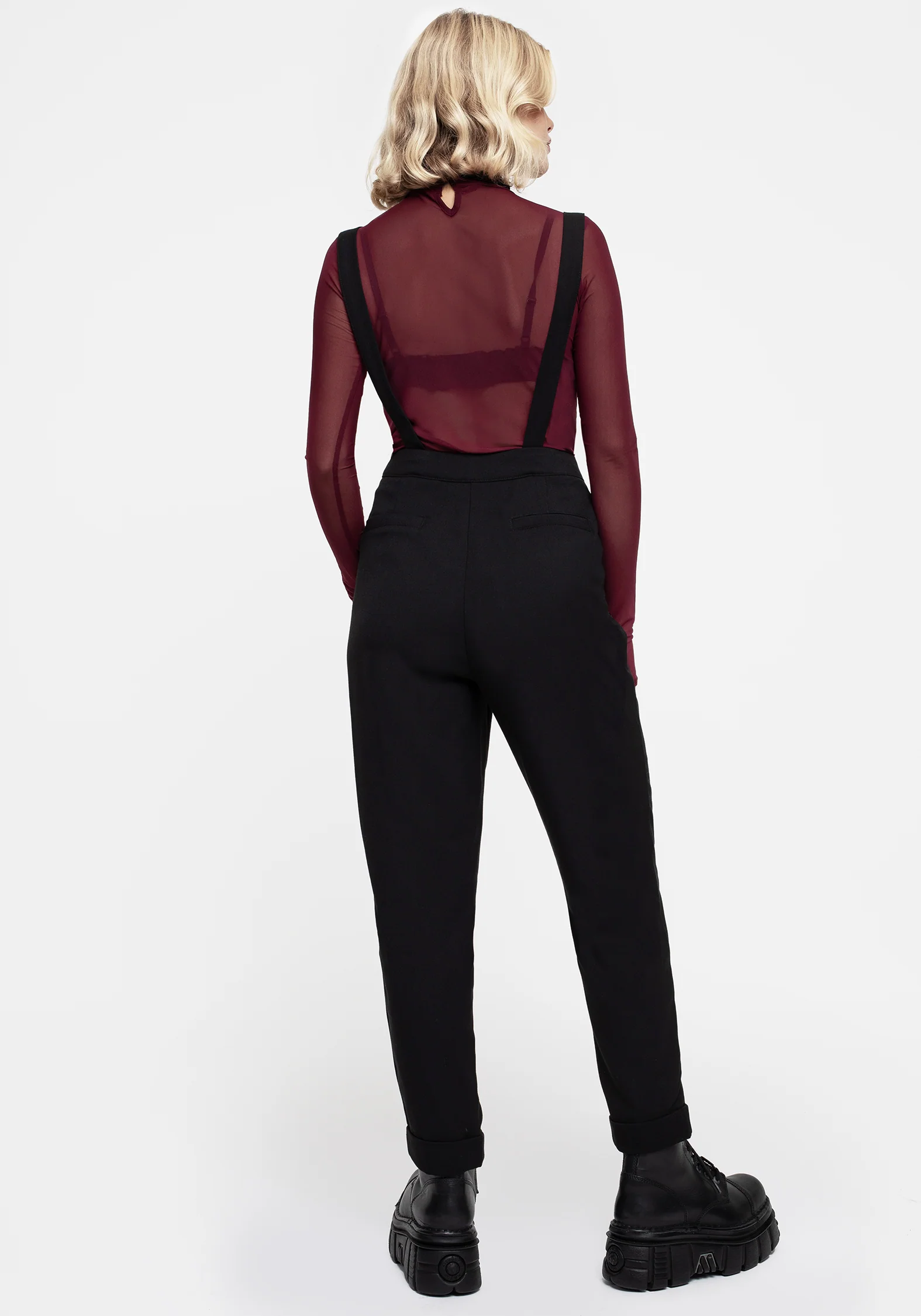 Styx Moth Embroidered Tapered Trousers - Image 3