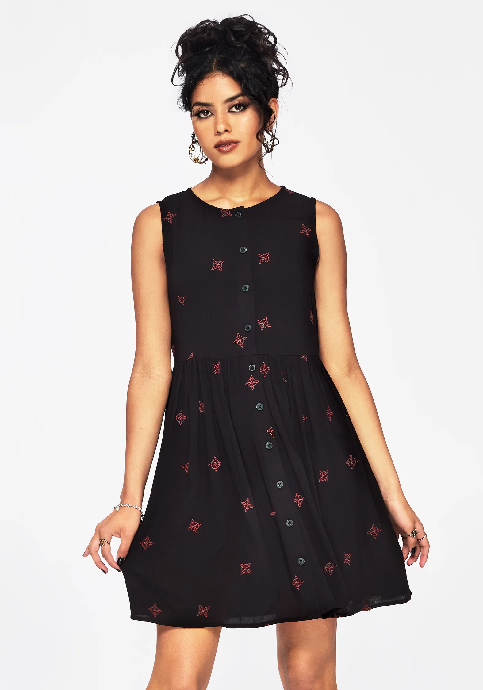 Sublime Witches Knot Embroidered Mini Dress - Image 5