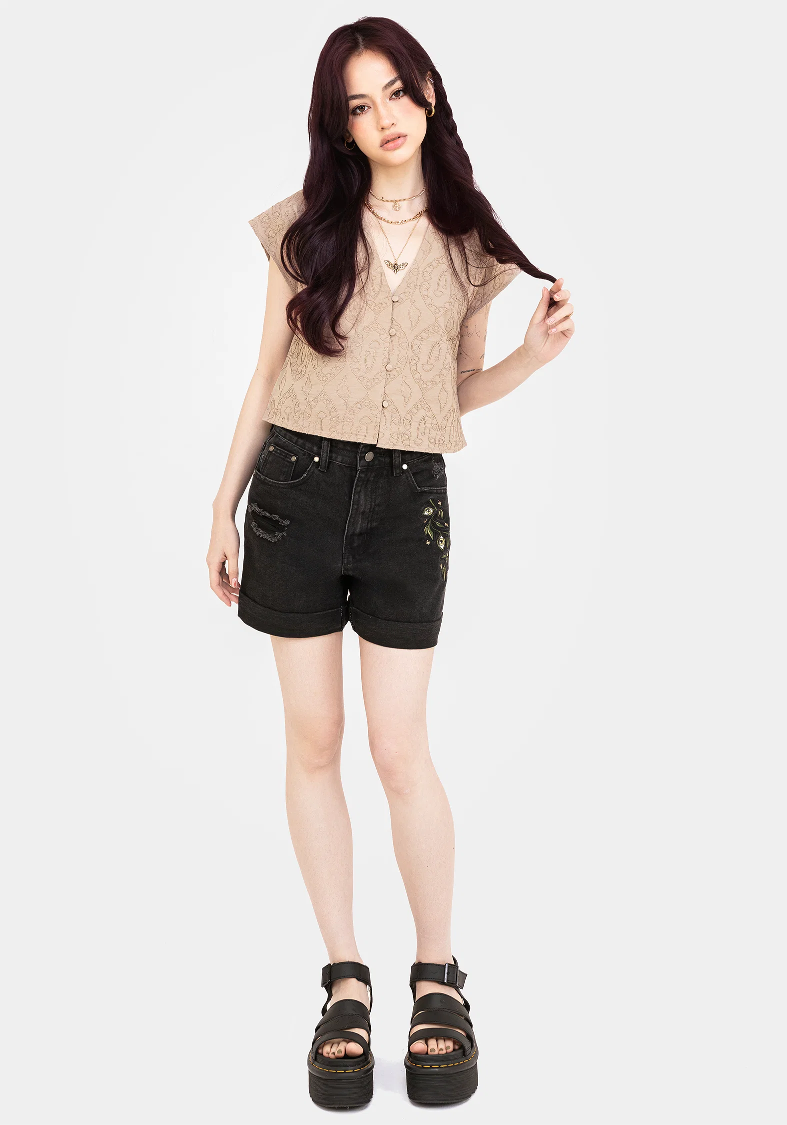 Suma Cotton Textured Blouse - Image 4