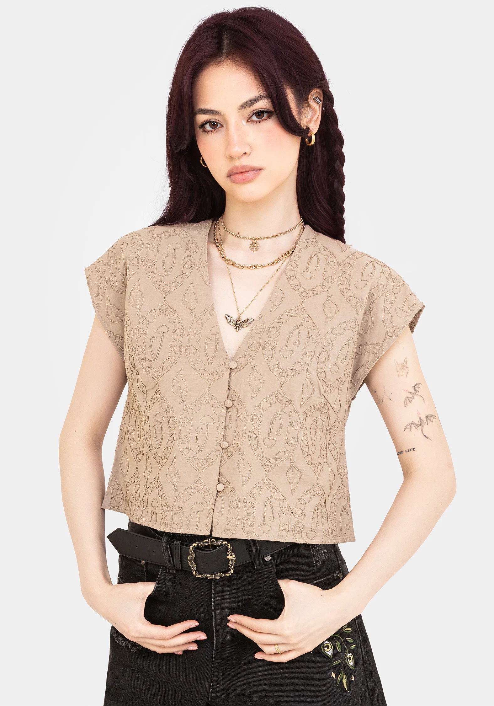Suma Cotton Textured Blouse - Image 7