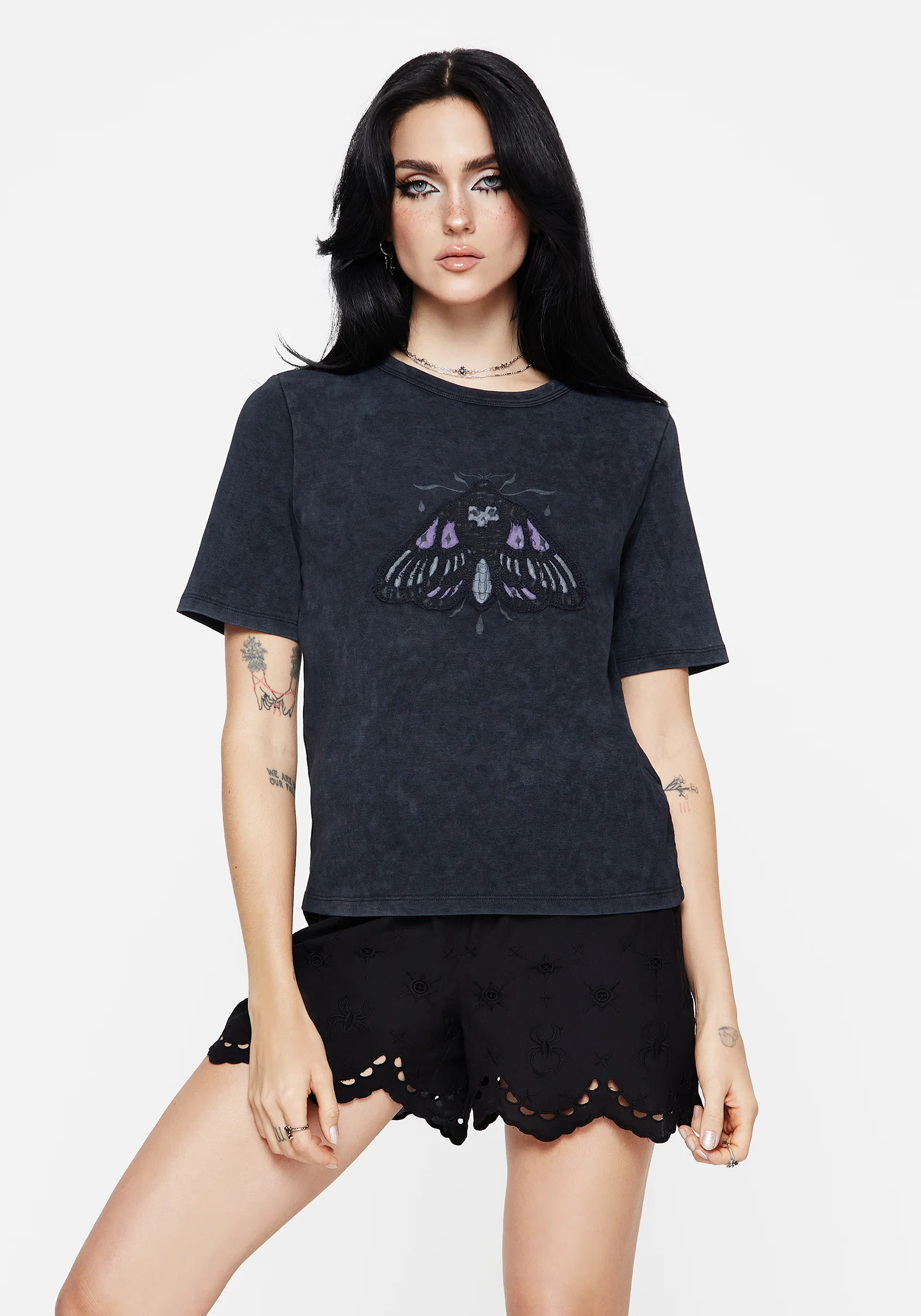 Summertime Cotton Moth Applique T-Shirt - Image 5