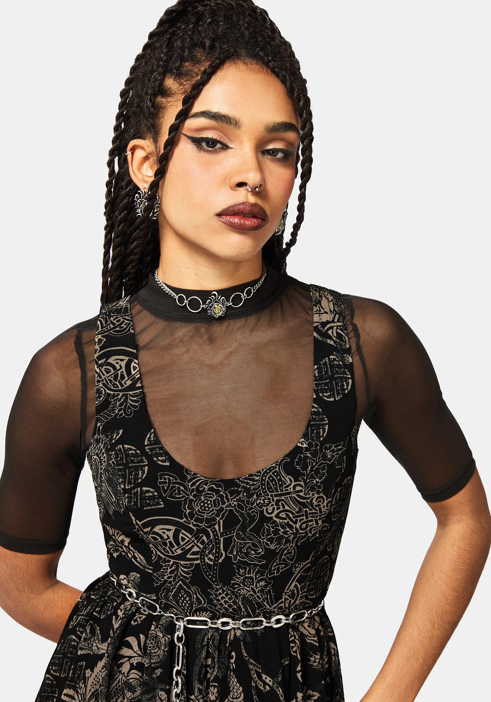 Surge Celtic Print Cami Midaxi Dress - Image 2