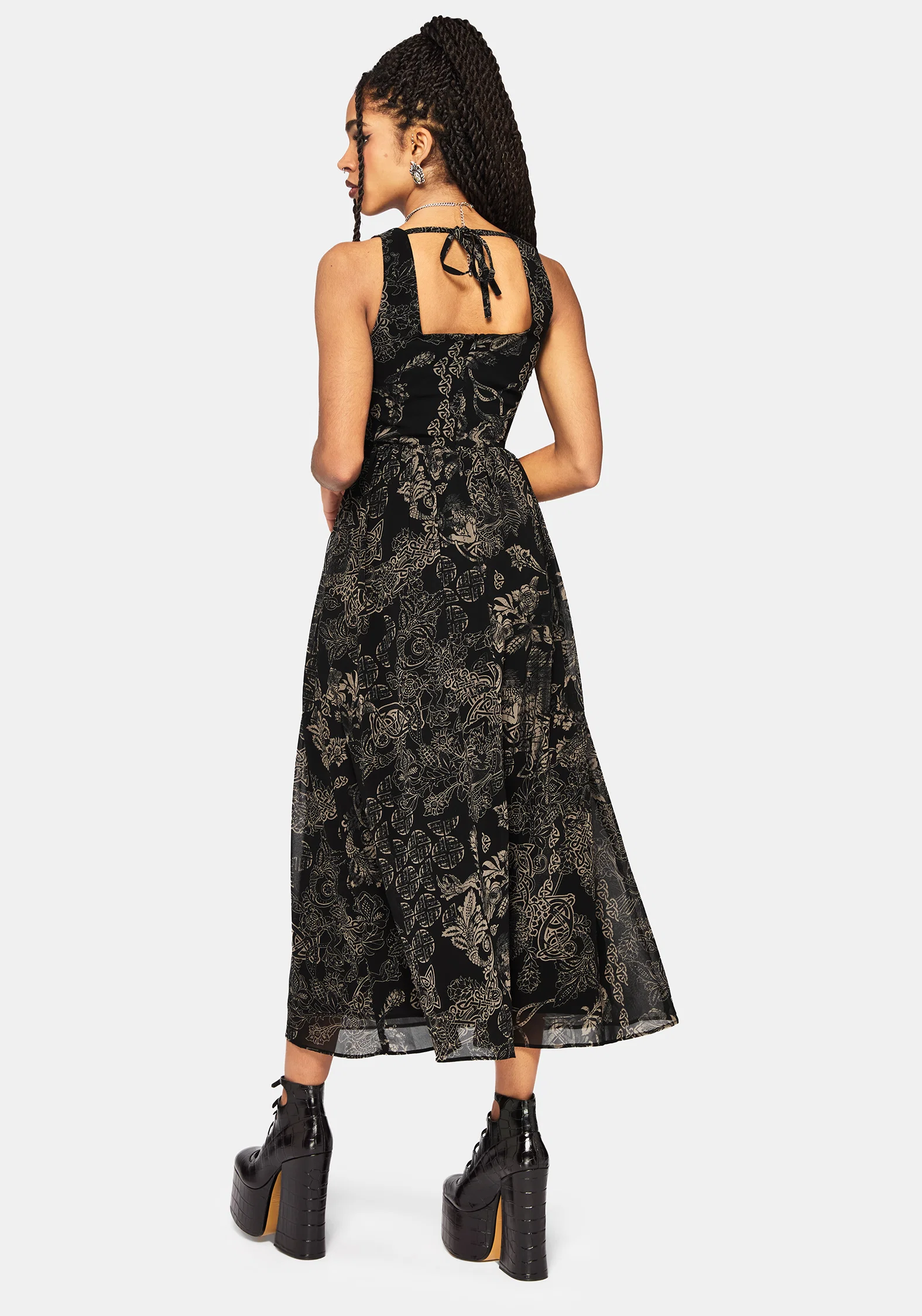 Surge Celtic Print Cami Midaxi Dress - Image 3
