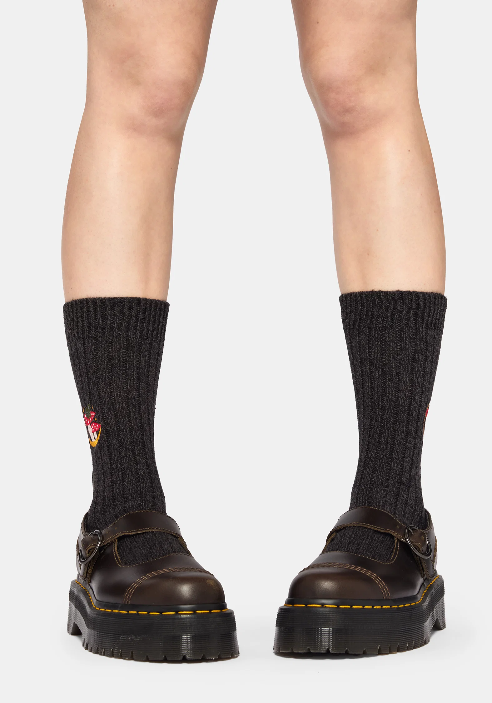 Swamplife Embroidered Knitted Socks - Image 3