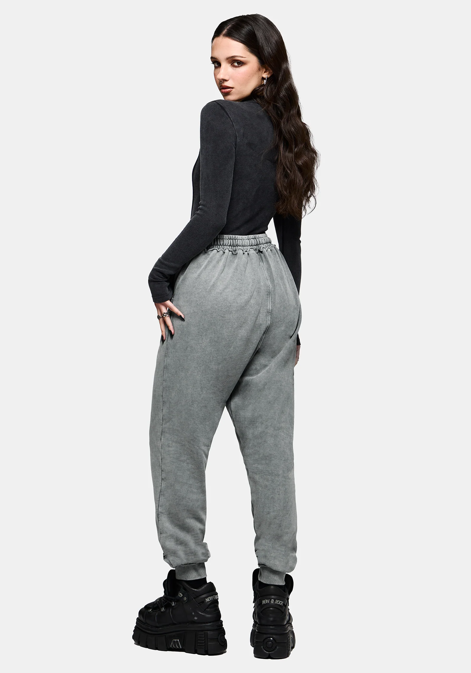 Sylph Fallen Dove Embroidered Cuffed Jogger - Image 3