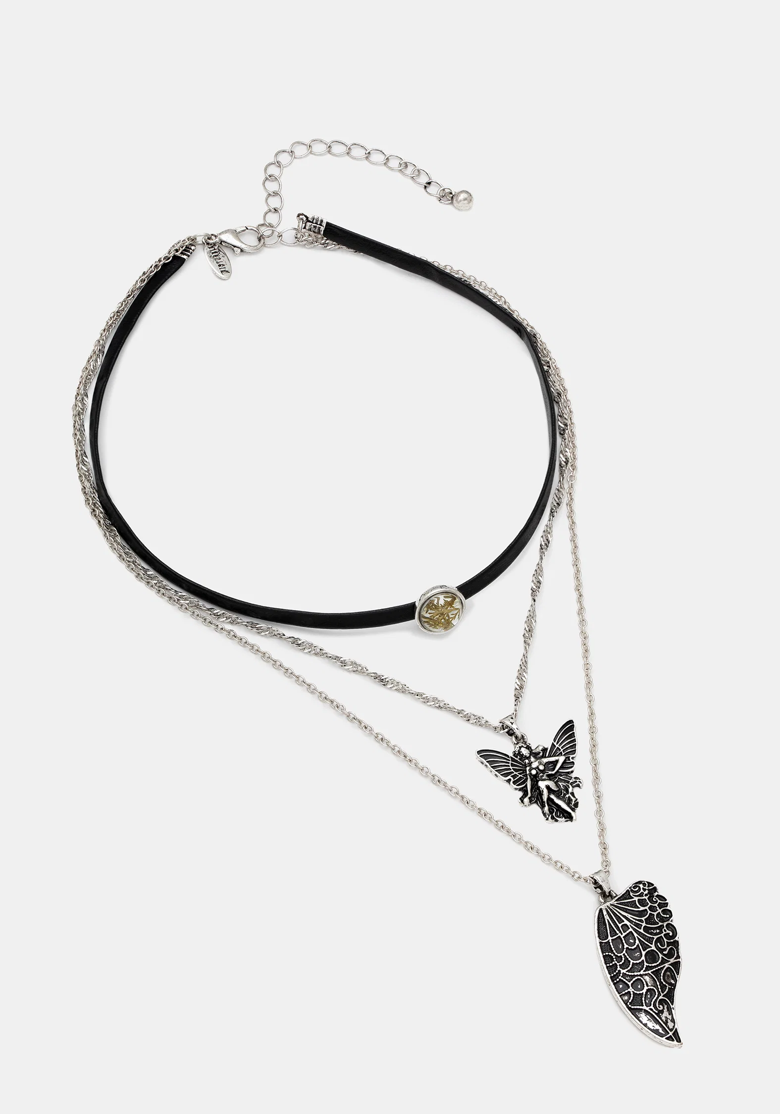Sylvaine Fairy Trapped Flower Layered Necklace - Image 7