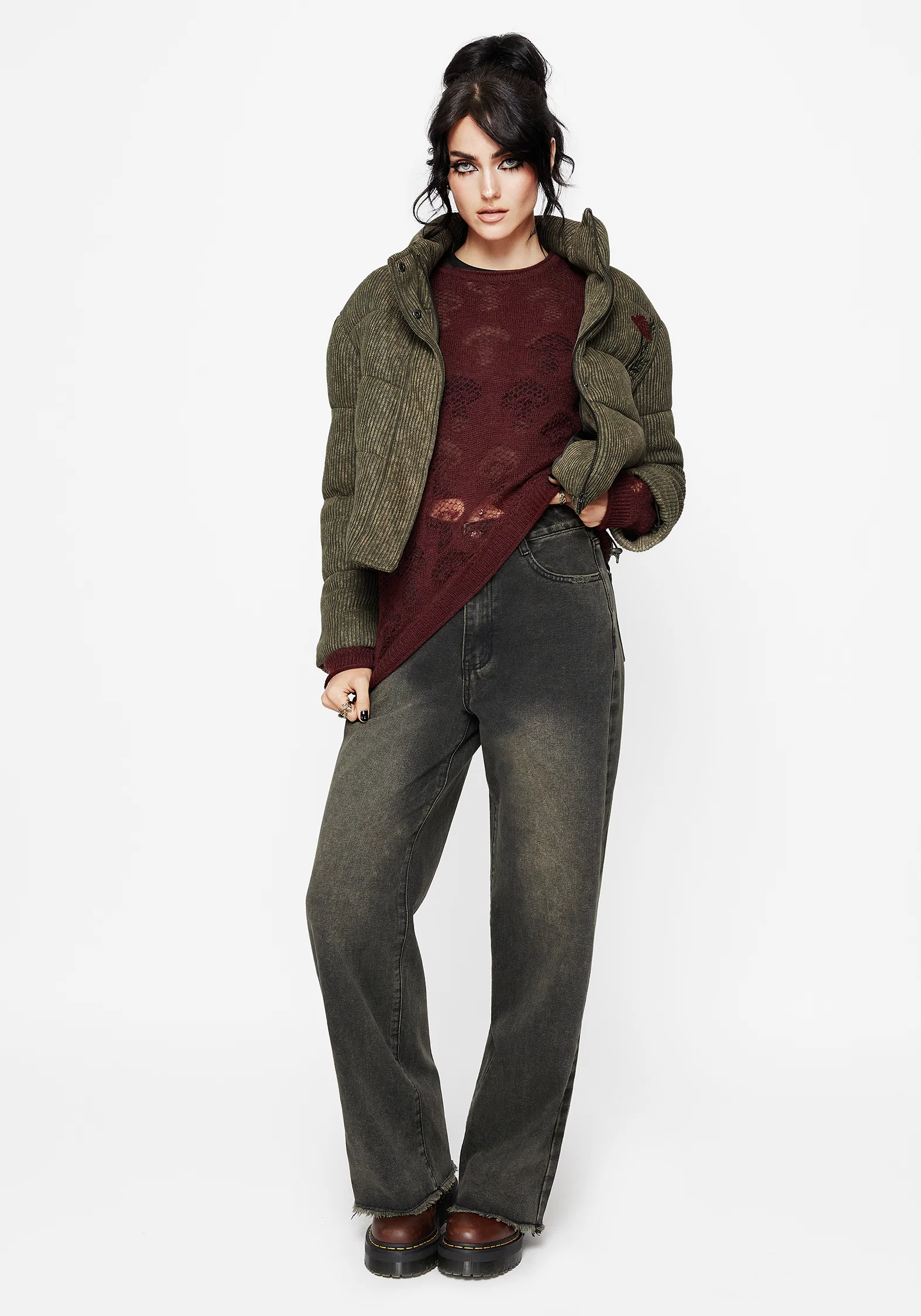 Sylvia Embroidered Knit Bomber Jacket - Image 4
