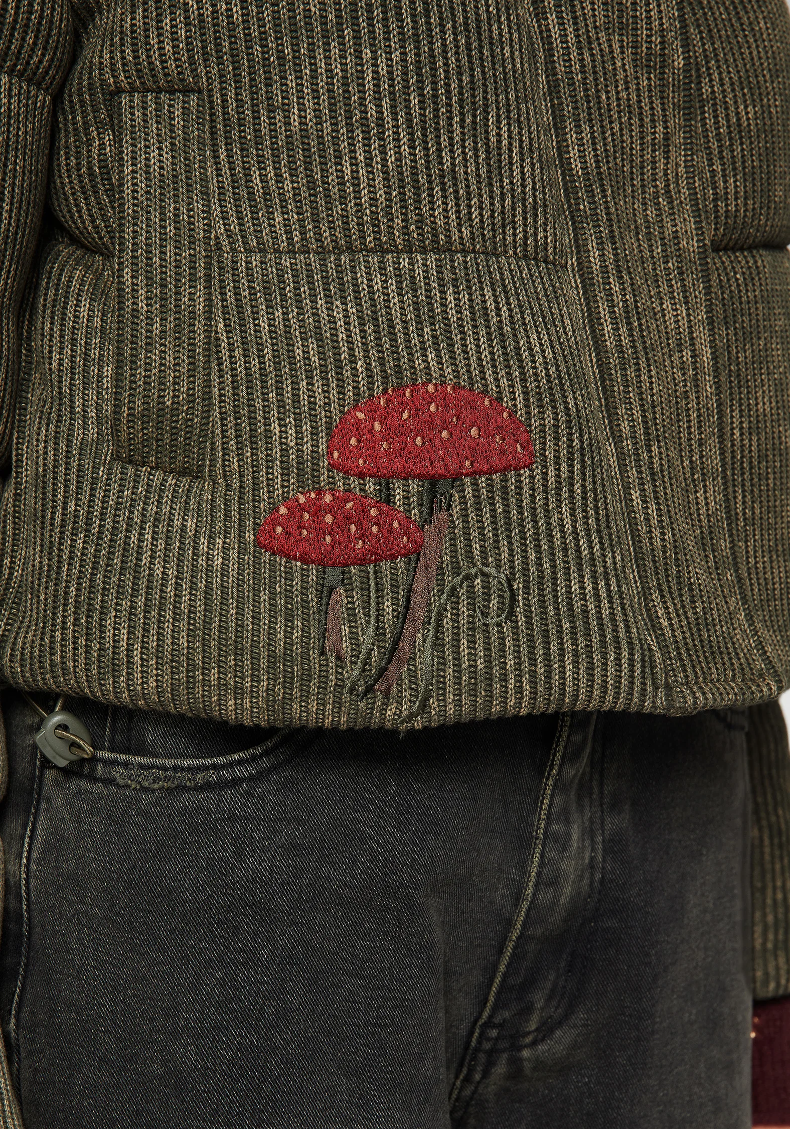 Sylvia Embroidered Knit Bomber Jacket - Image 6