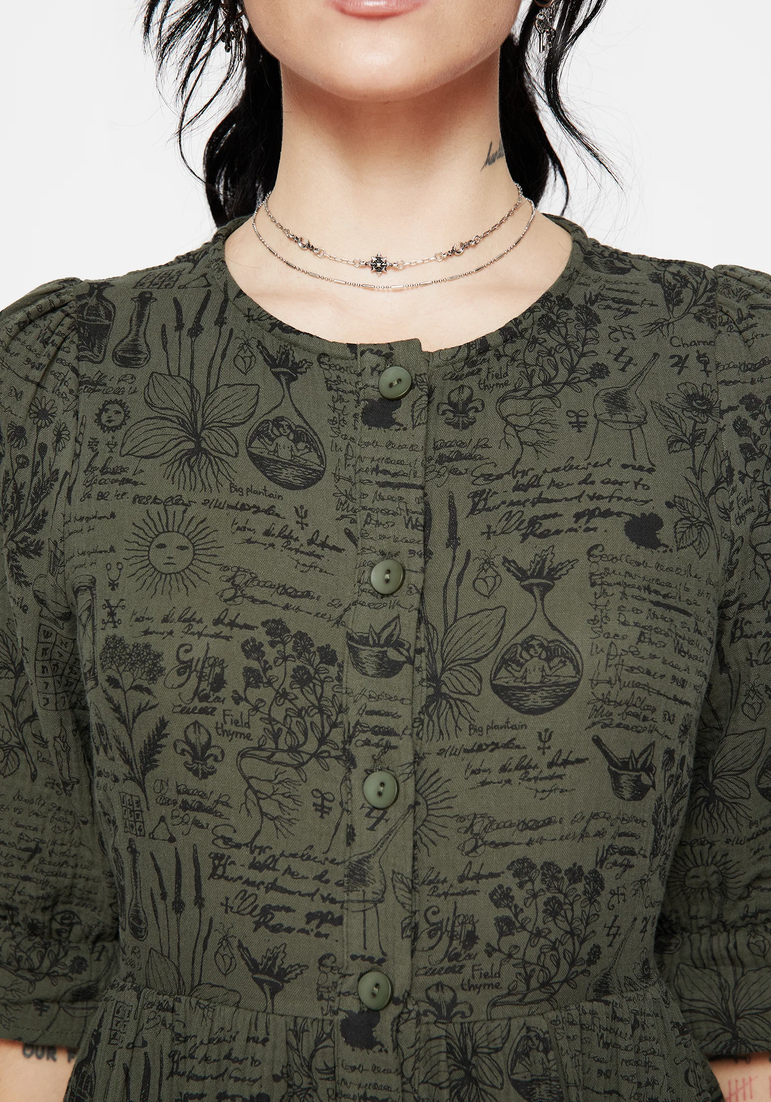 Taddea Cotton Button Up Midaxi Dress - Image 2