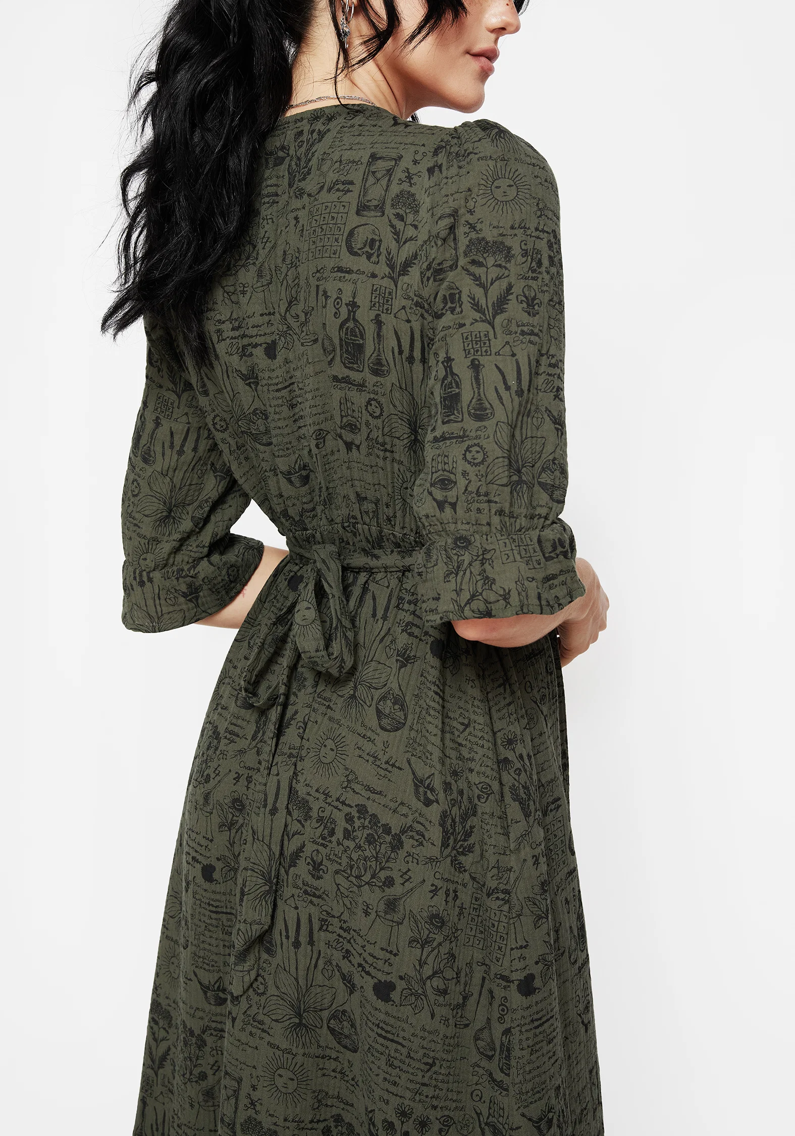 Taddea Cotton Button Up Midaxi Dress - Image 6