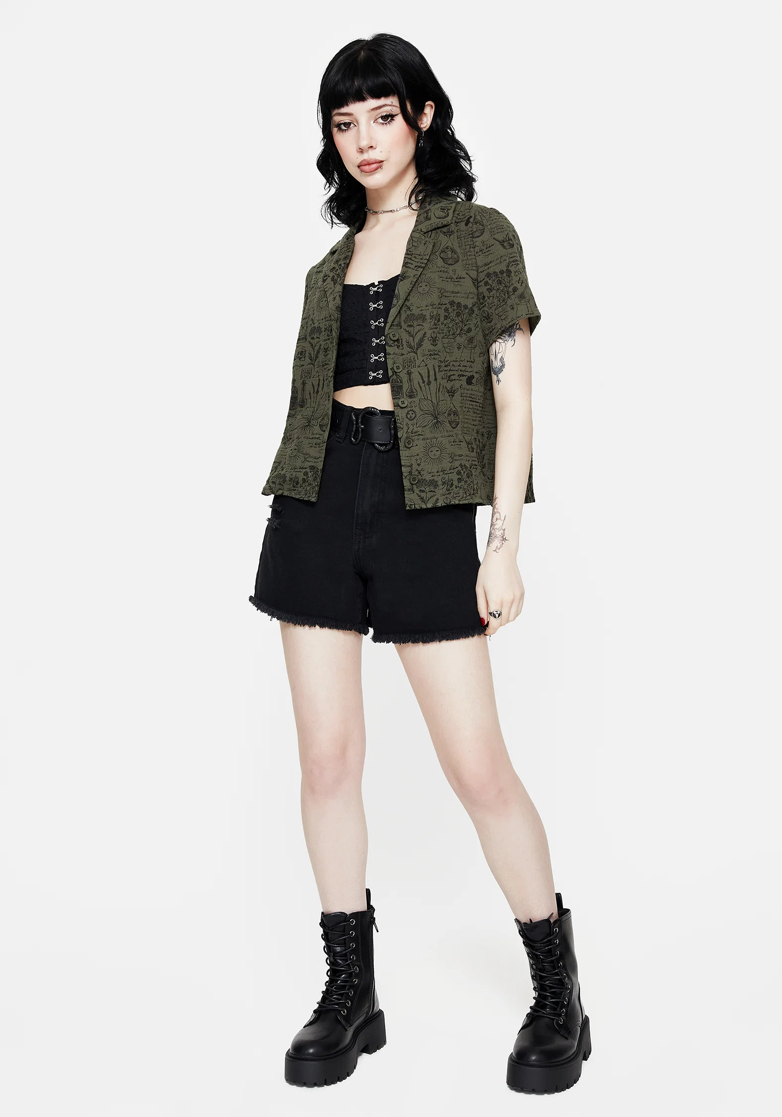 Taddea Cotton Relaxed Button Up Blouse - Image 7