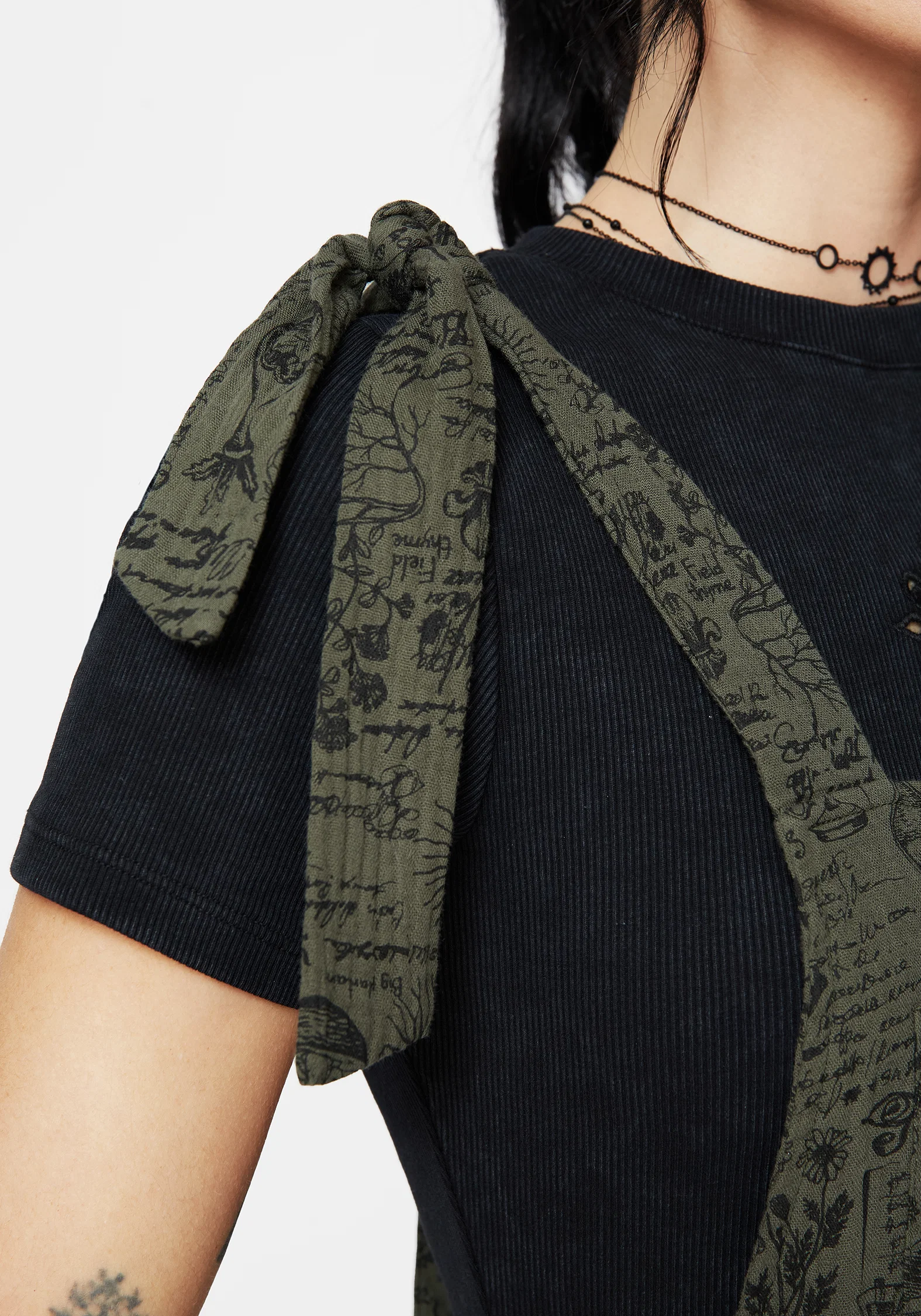 Taddea Cotton Relaxed Tie Detail Jumpsuit - Image 2