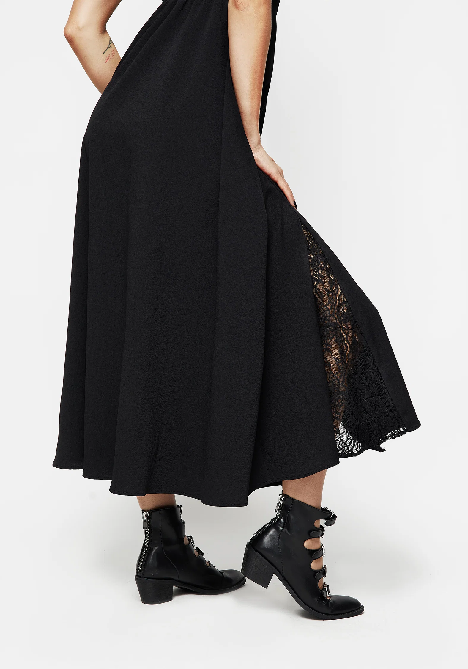 Taissa Floral Lace Button Up Midaxi Dress - Image 5