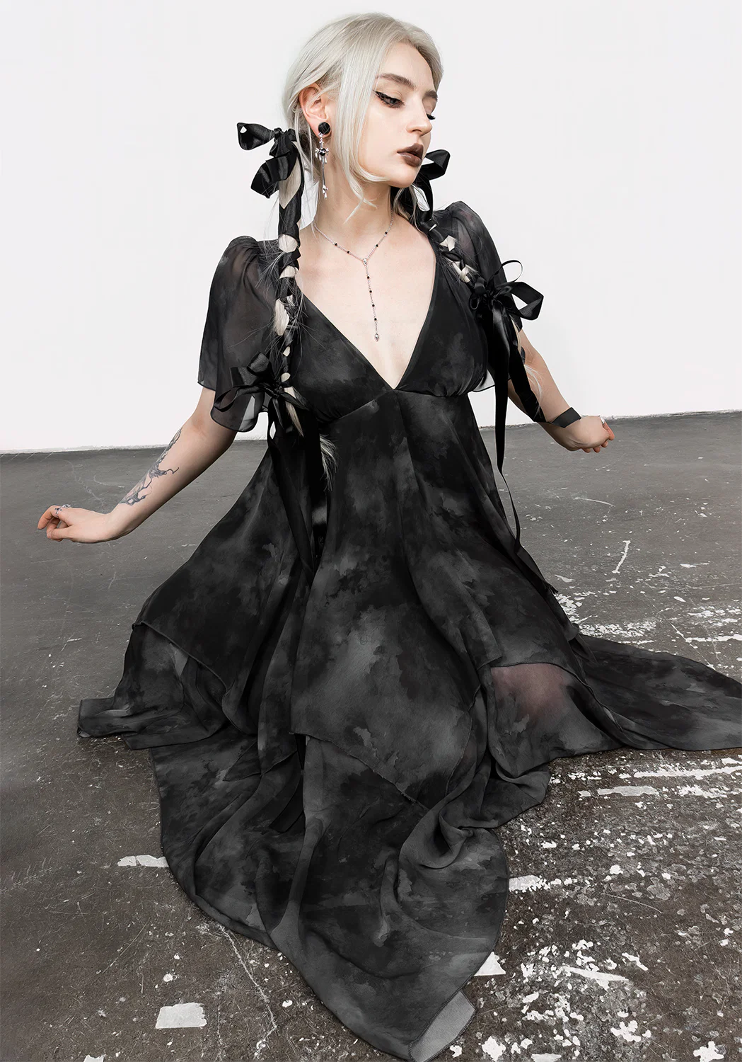 Tempest Layered Midi Dress - Image 9