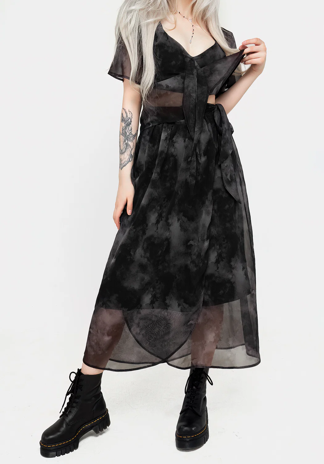 Tempest Tie Waist Midaxi Skirt - Image 14