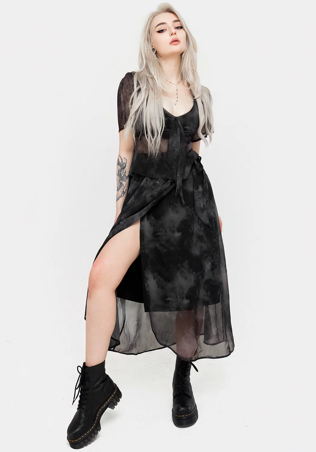 Tempest Tie Waist Midaxi Skirt - Image 15
