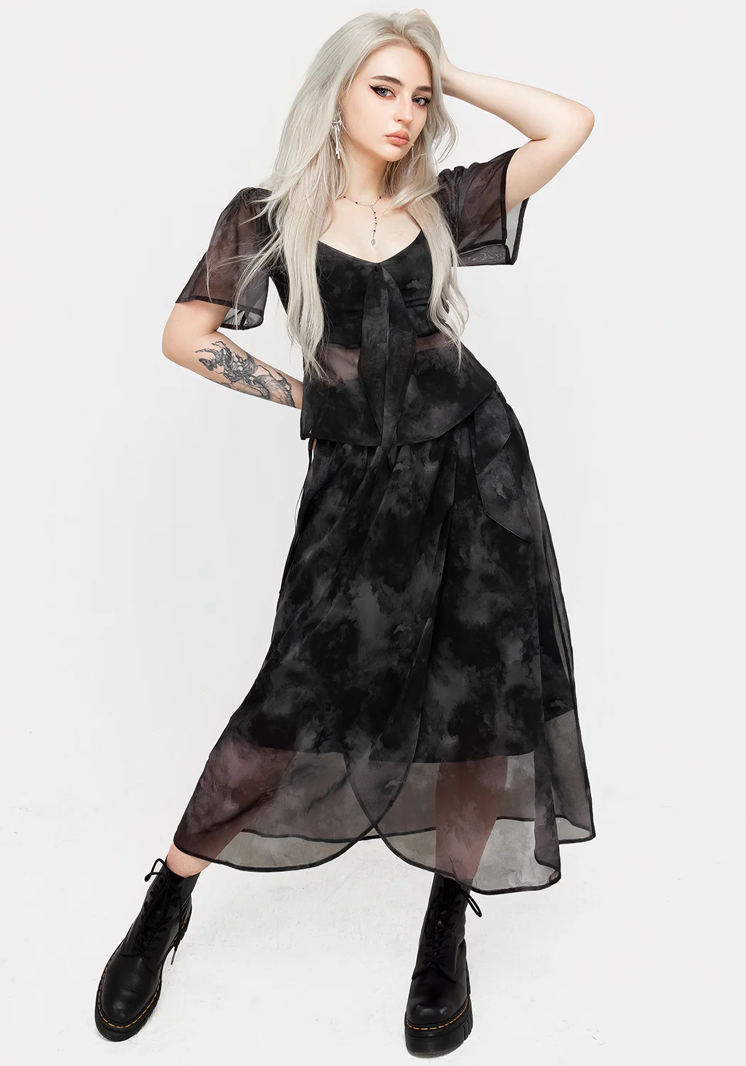 Tempest Tie Waist Midaxi Skirt - Image 18