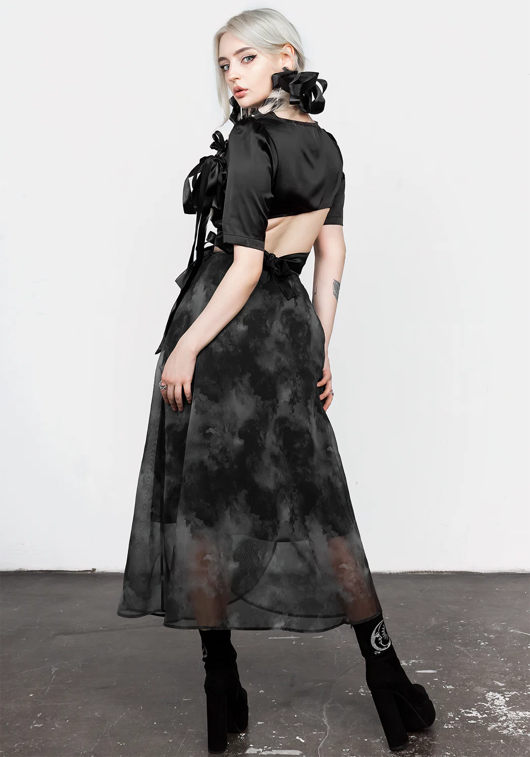 Tempest Tie Waist Midaxi Skirt - Image 3