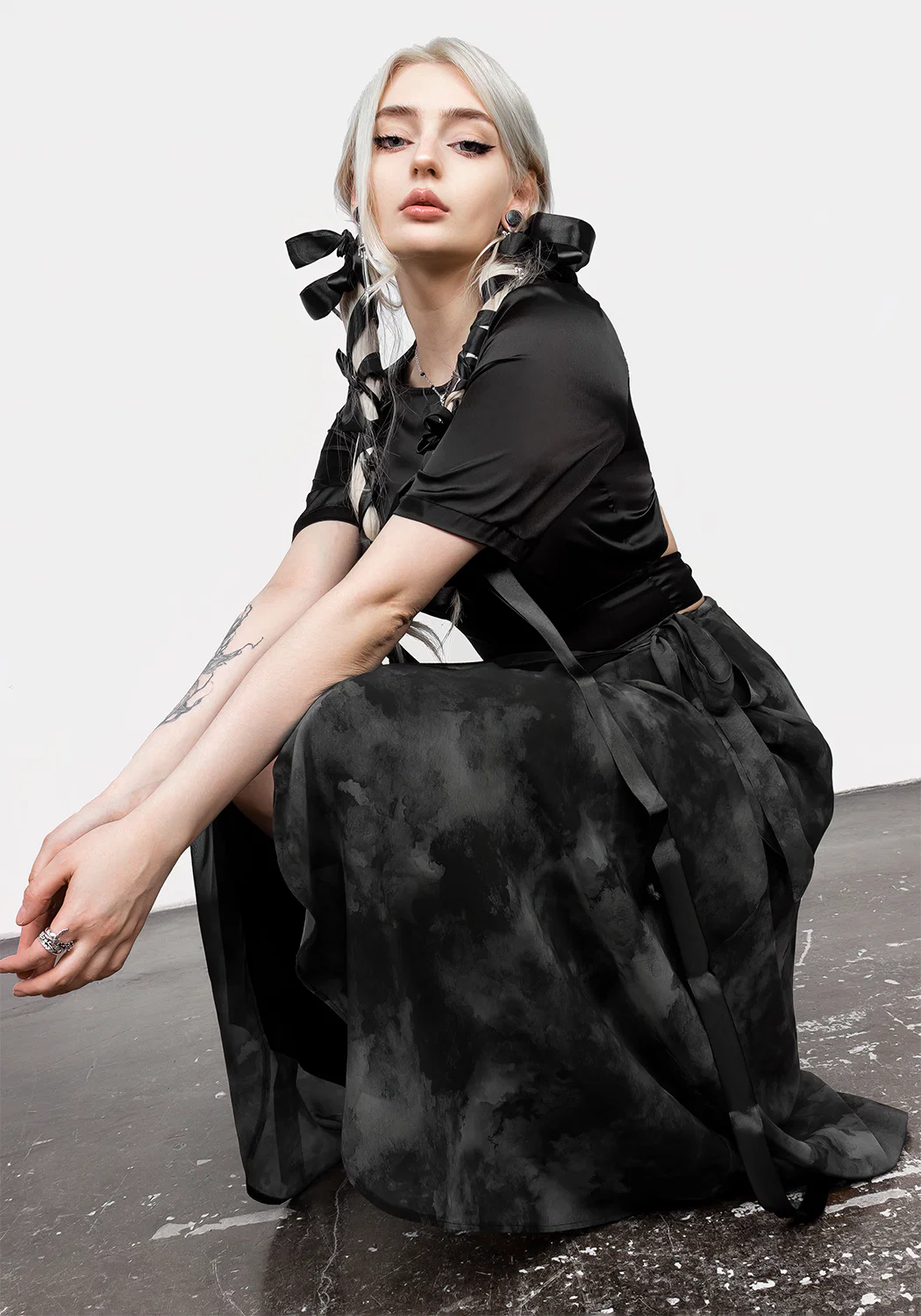 Tempest Tie Waist Midaxi Skirt - Image 4