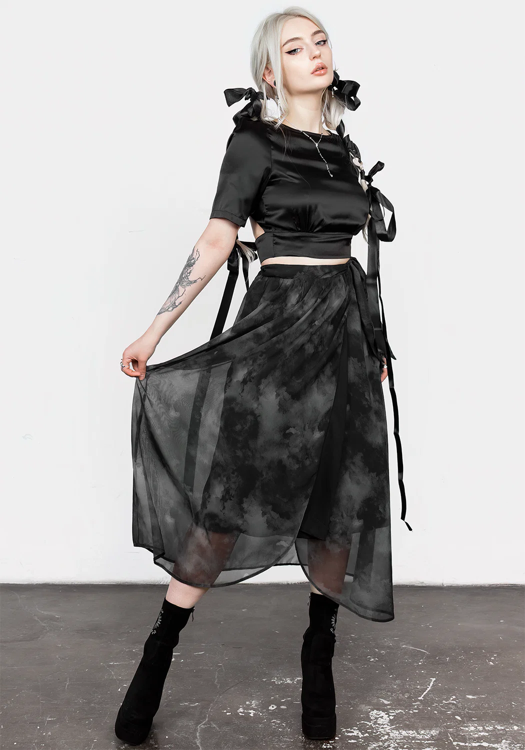 Tempest Tie Waist Midaxi Skirt - Image 6