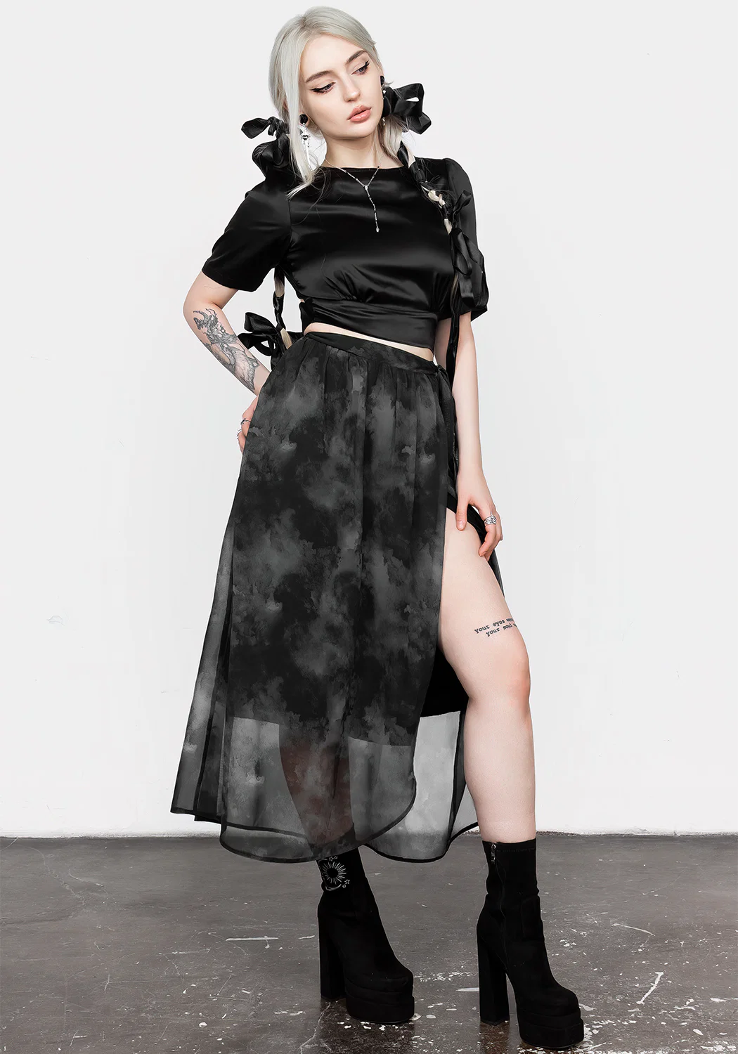 Tempest Tie Waist Midaxi Skirt - Image 7