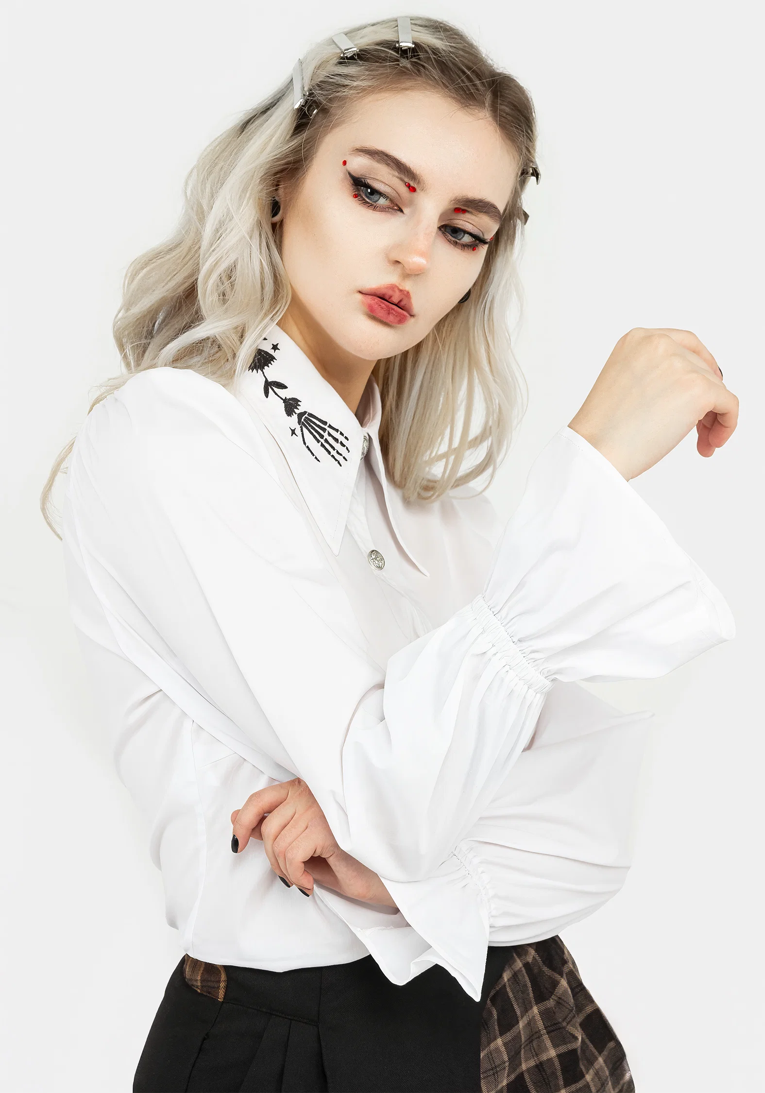 Tempora Embroidered Button Up Shirt - Image 6